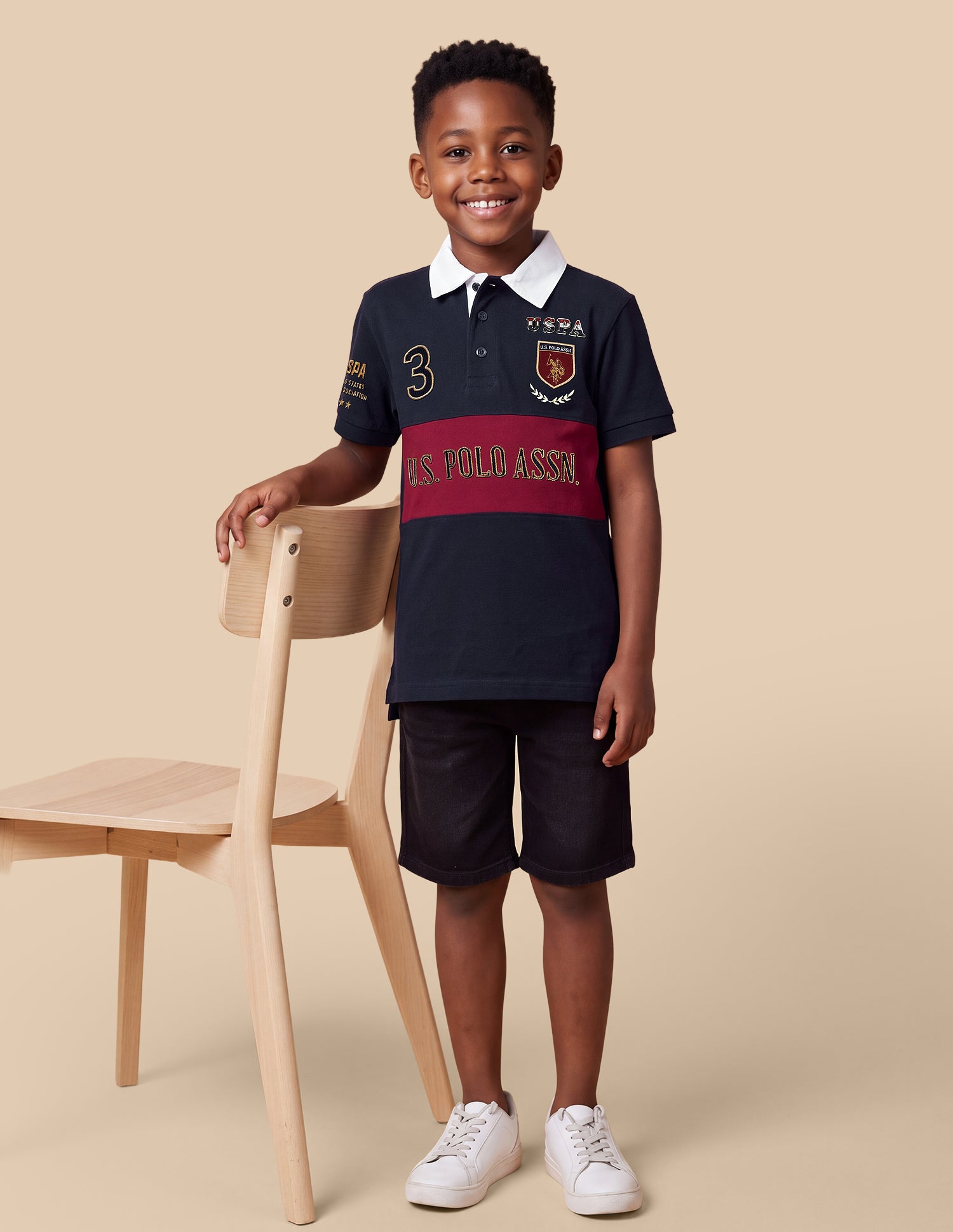 Brand Embroidered Regular Fit Polo Shirt Navy - U.S. Polo Assn. India | Large