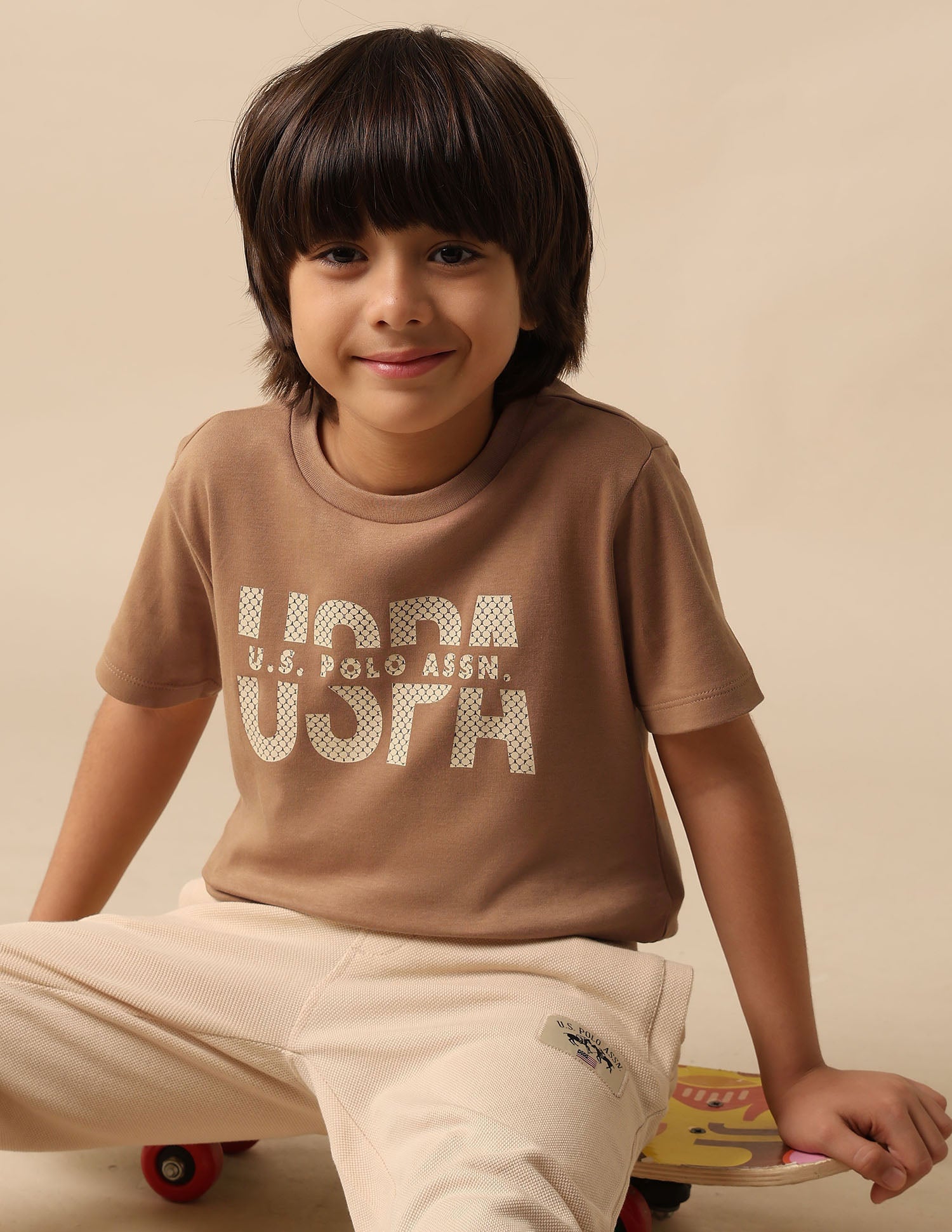 Boys Pure Cotton Brand Printed T Shirt