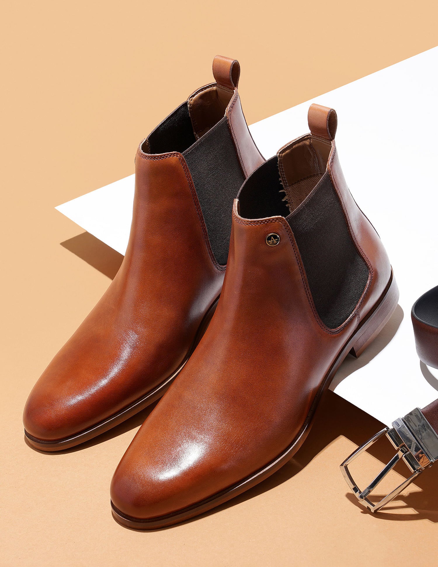 Boost 3.0 Leather Chelsea Boots Tan - U.S. Polo Assn. India | Large