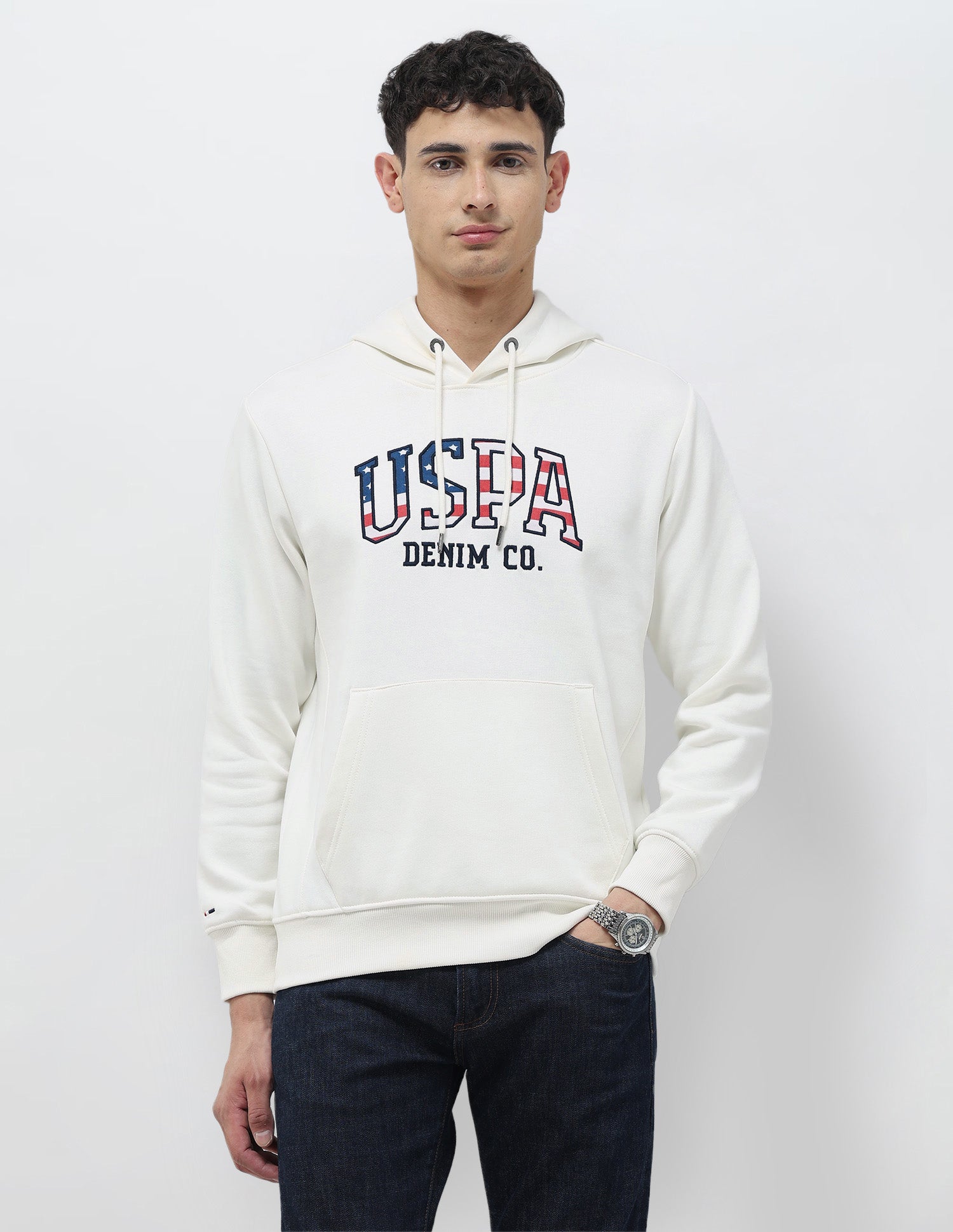 Brand Embroidered Regular Fit Sweatshirt