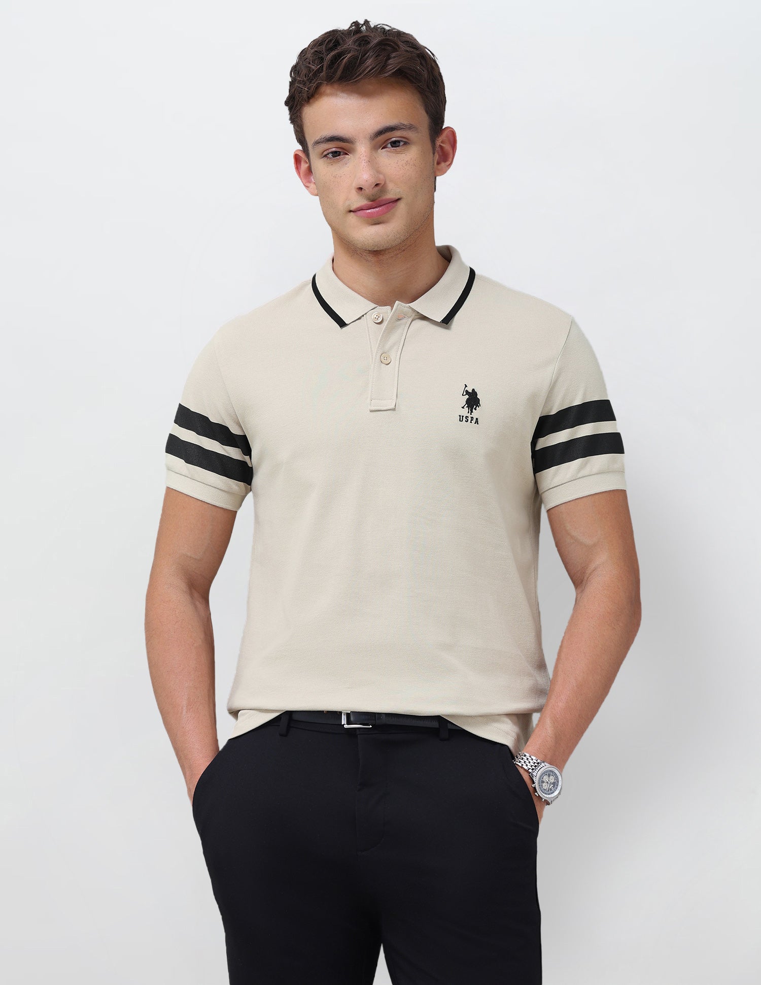 Solid Slim Fit Polo Shirt