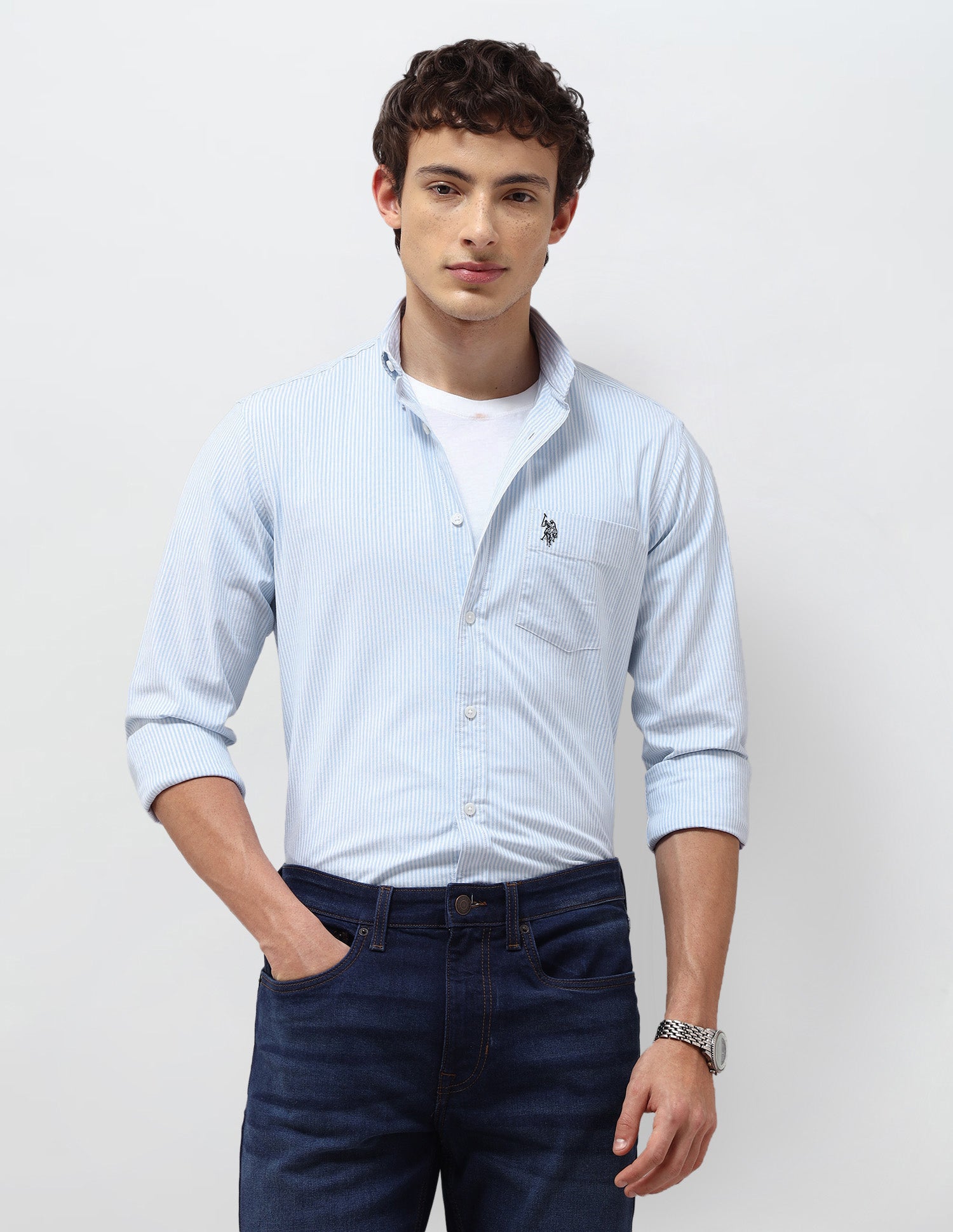 Vertical Striped Regular Fit Shirt