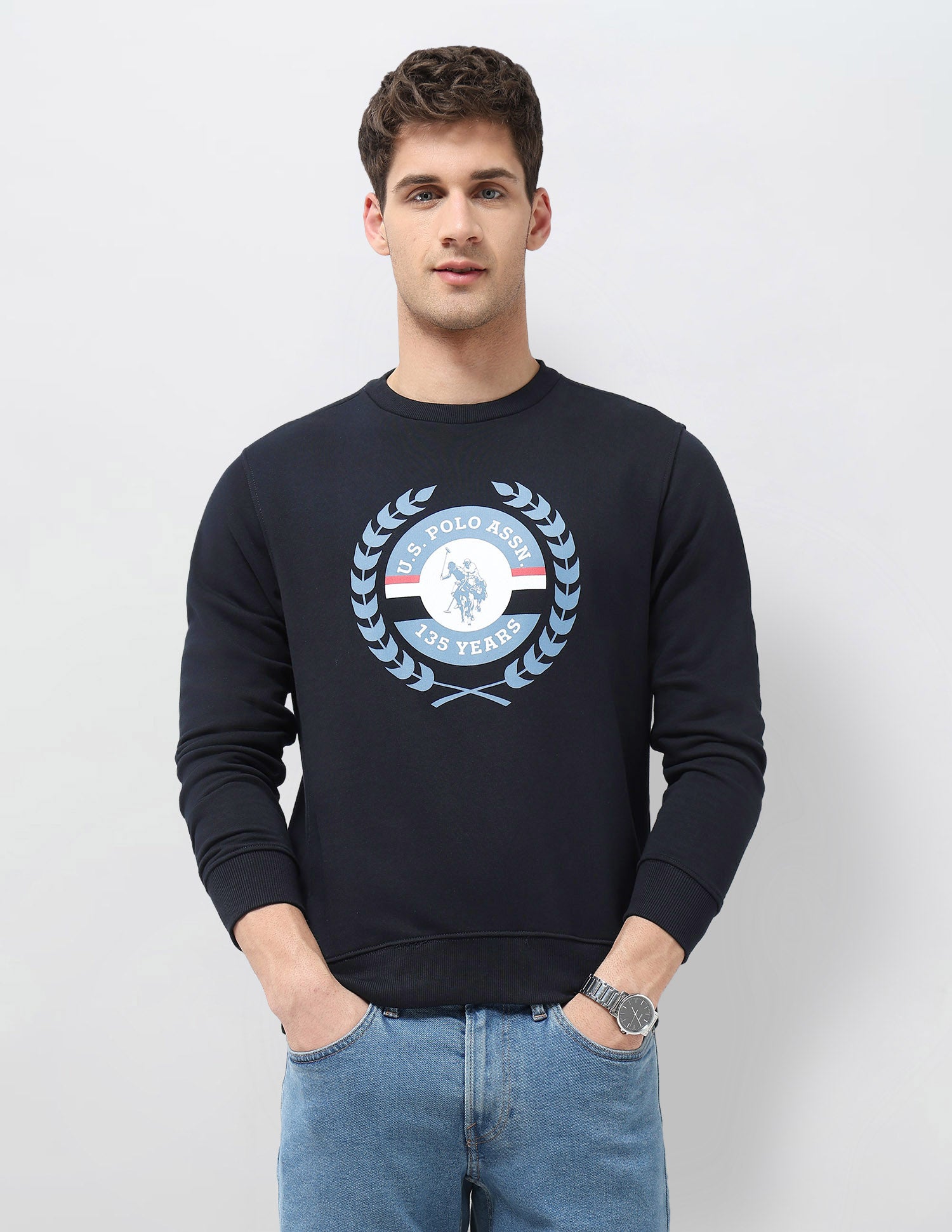 Graphic Brand Printed Regular Fit Sweatshirt