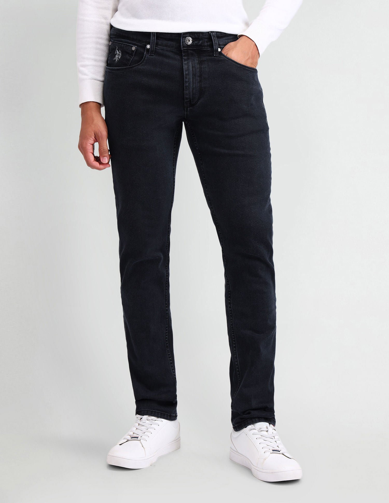 Brandon Slim Tapered Fit Blue Jeans