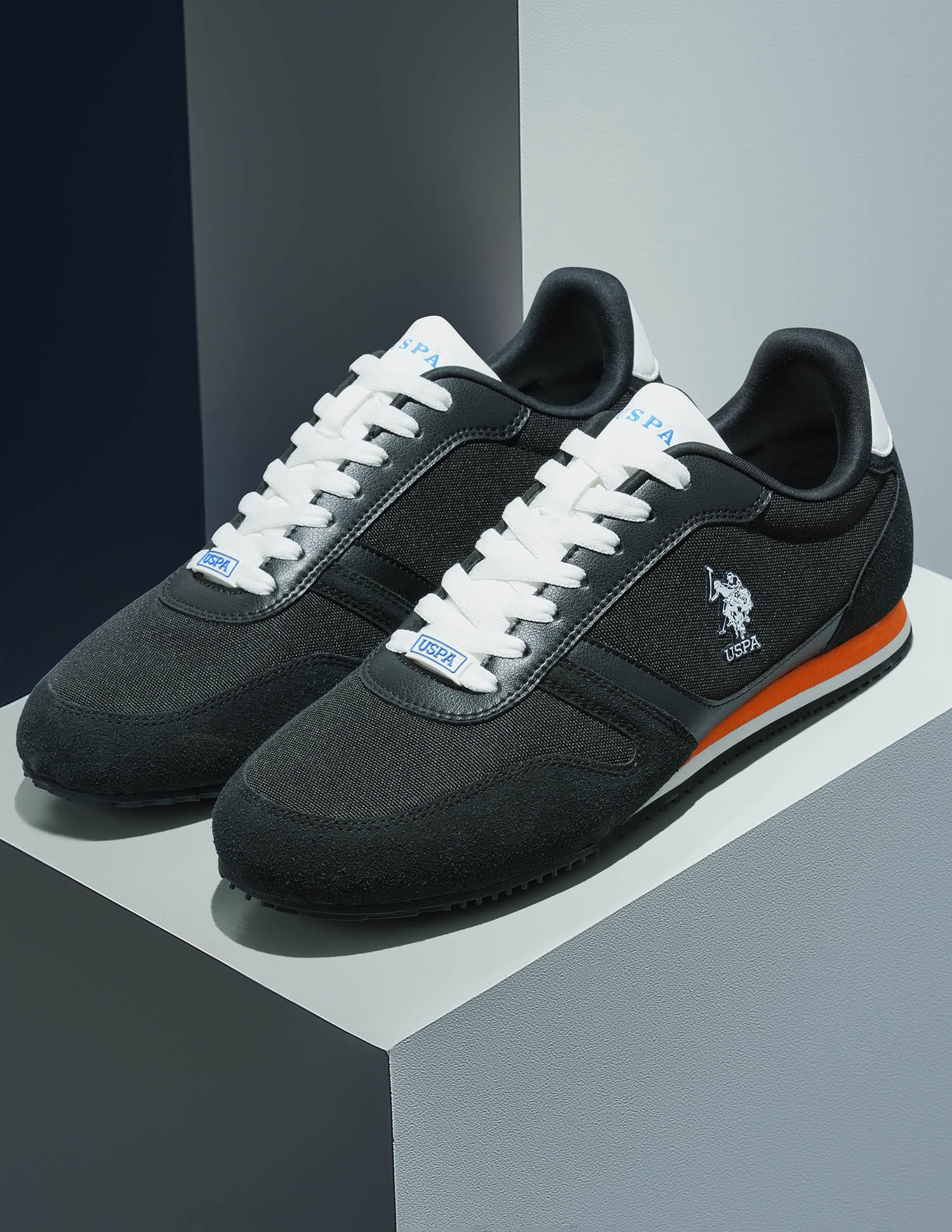 Men Clemt 3.0 Solid Sneakers Black - U.S. Polo Assn. India | Large