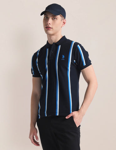 トップス Supreme Washed Stripe Polo navy Supreme Stripe Zip Up Polo Sweater Navy Men's - FW25 - US