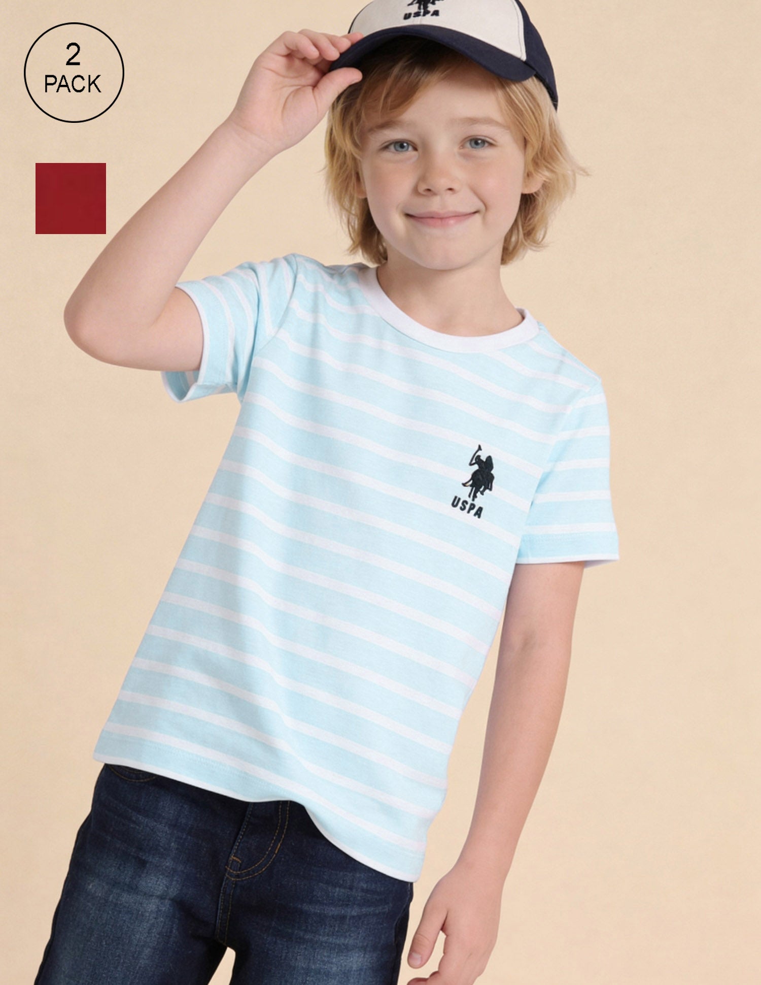 Printed Regular Fit T-Shirt - Pack Of 2 Assorted - U.S. Polo Assn. India | Large
