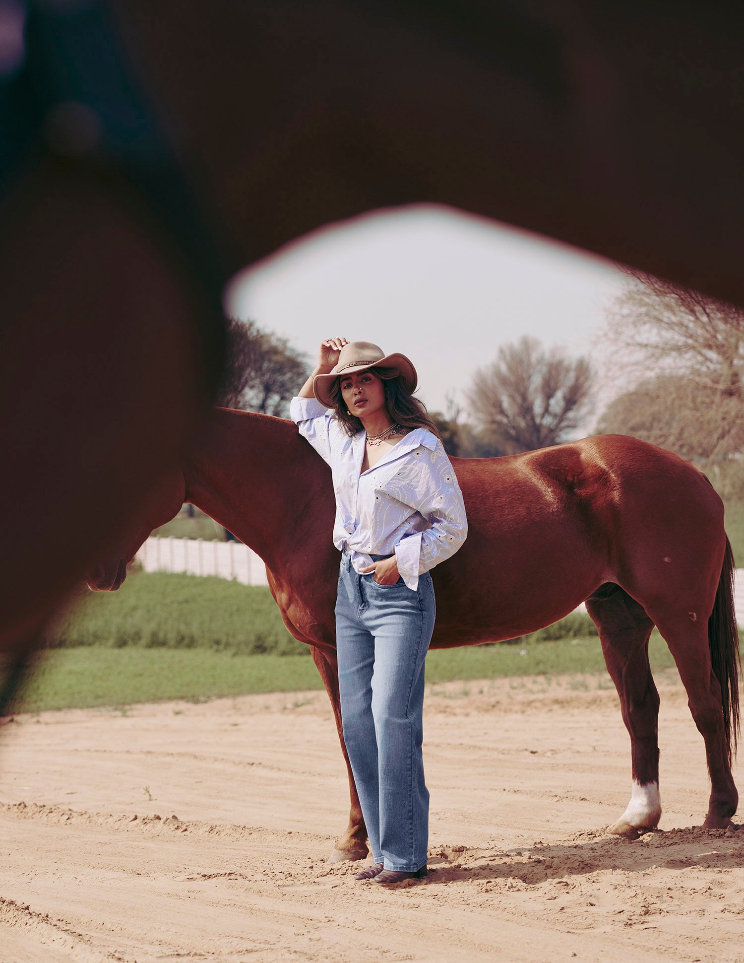 High Rise Straight Fit Jeans