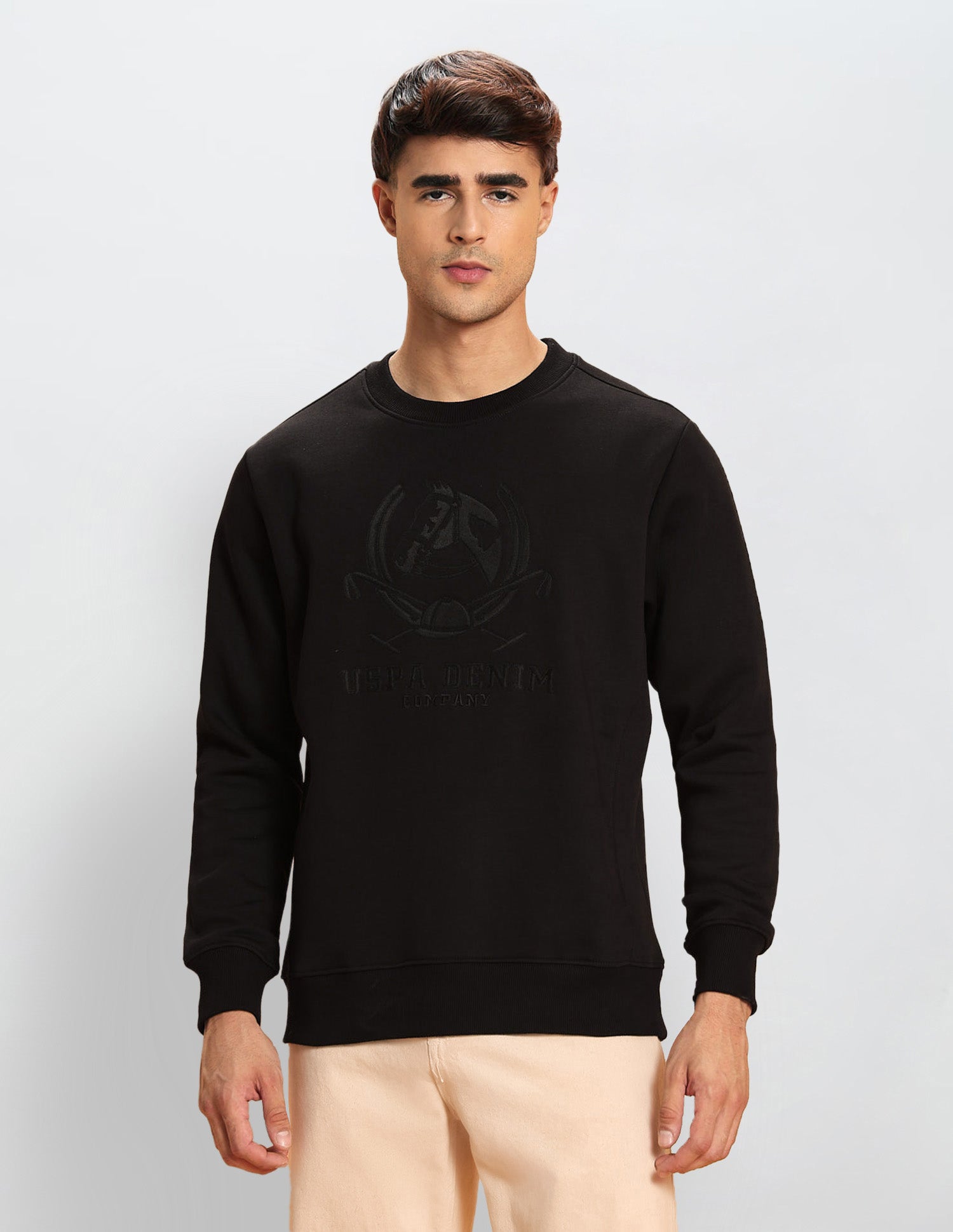 Brand Embroidered Legend Of Horseshoe Sweatshirt