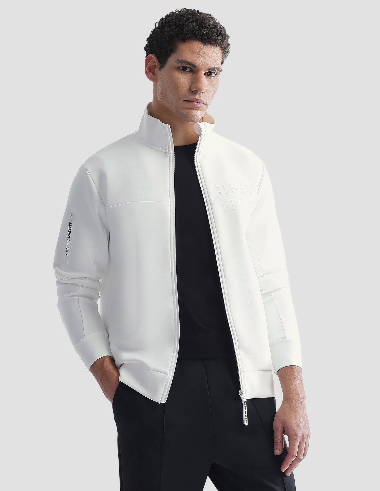 Regular Fit Zipper Active Sweatshirt