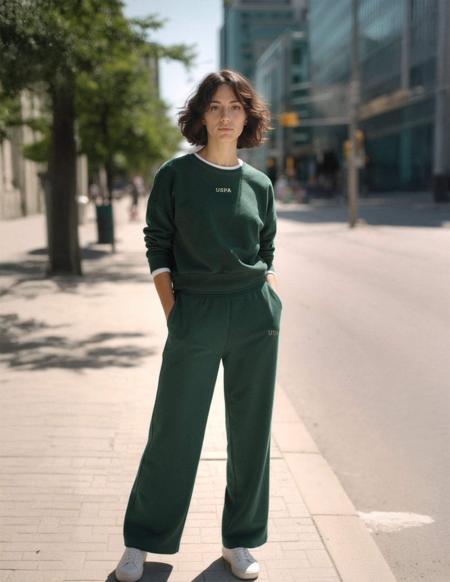 Textured Straight Fit Lounge Trousers