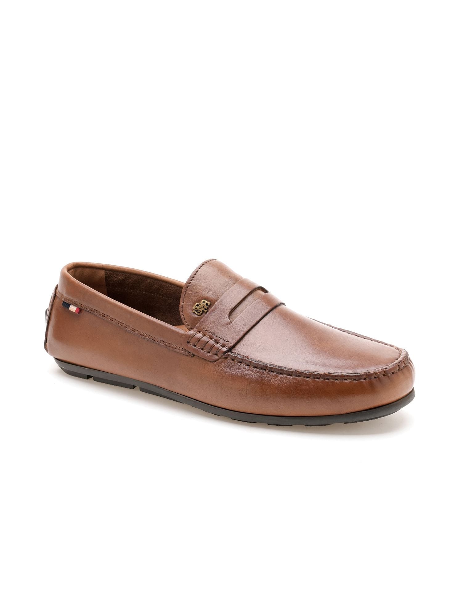 Men Adonis Leather Loafers Tan - U.S. Polo Assn. India | Large