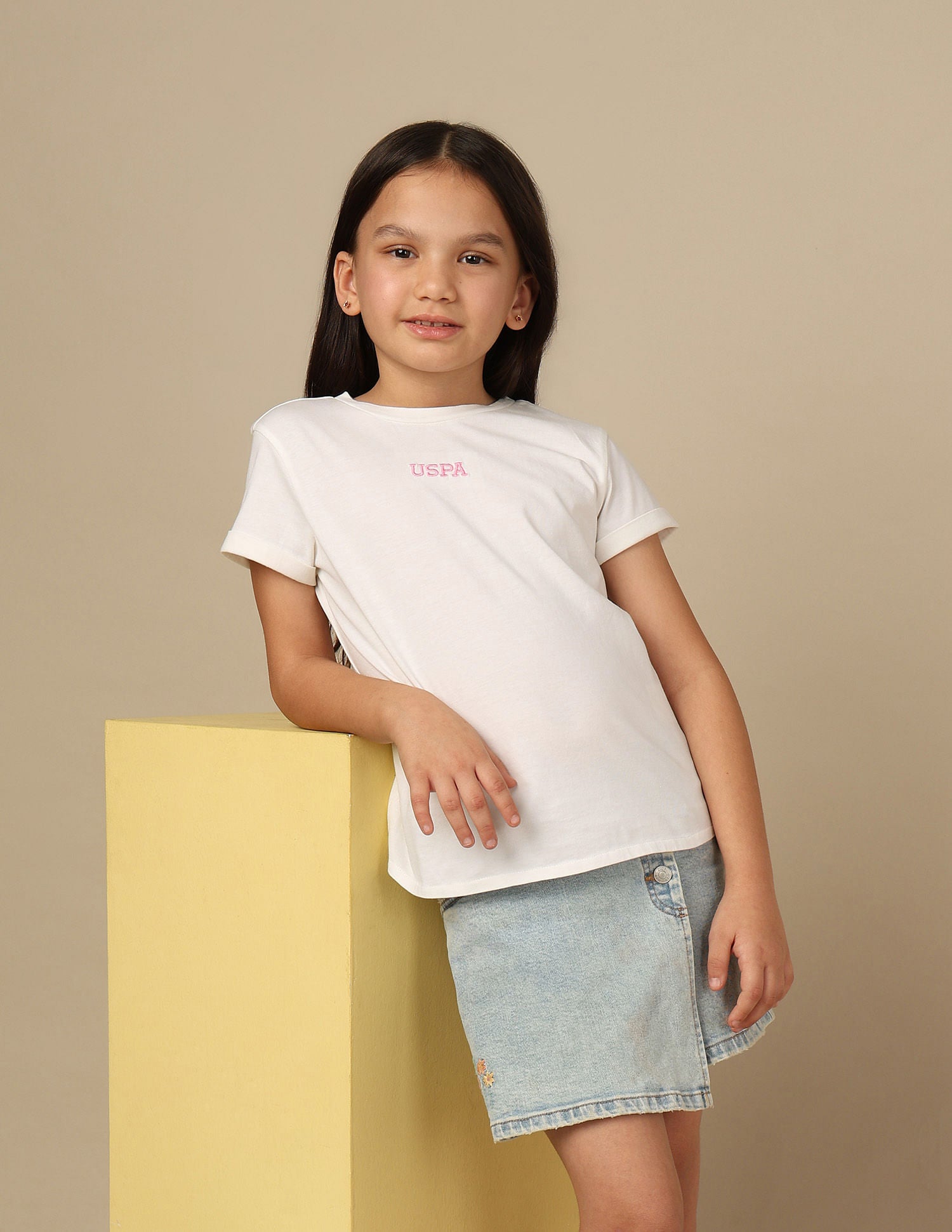 Girls Brand Printed T-Shirt
