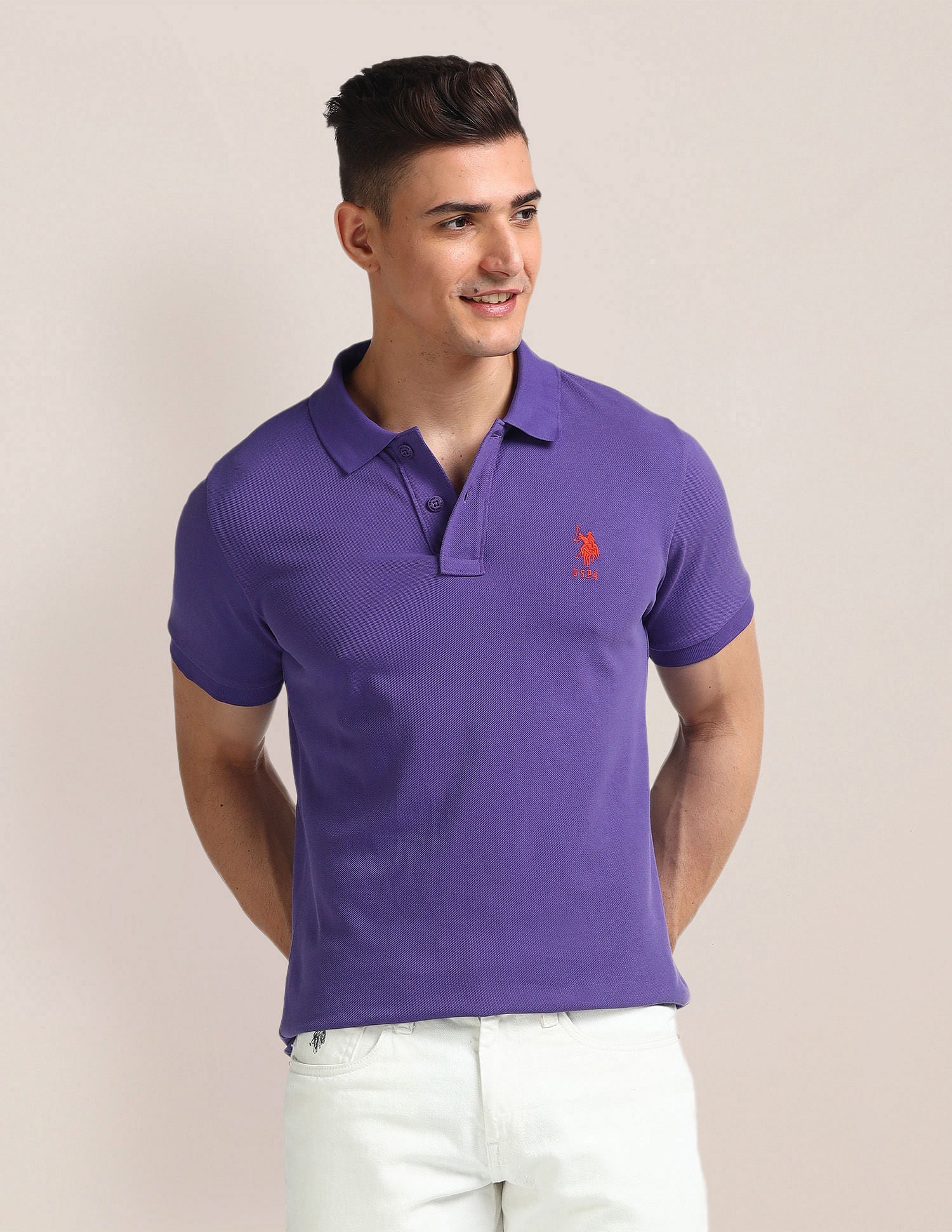 Solid Slim Fit Polo Shirt