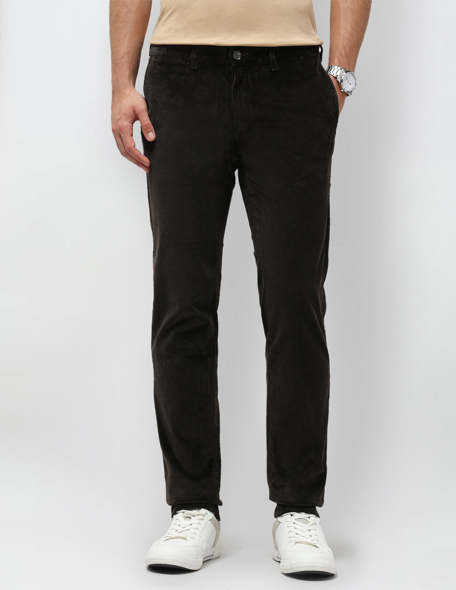 Denver Slim Fit Corduroy Trousers