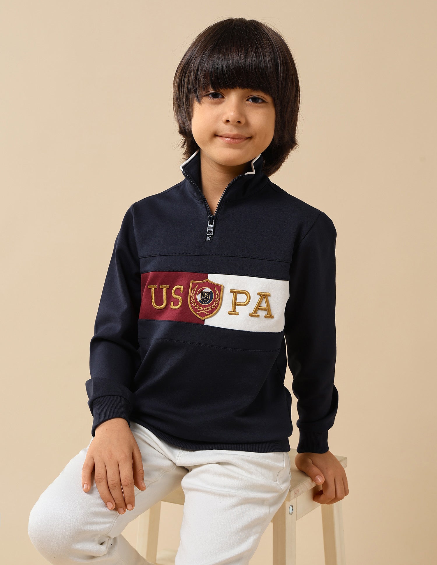 Boys Brand Embroidered Regular Fit Sweatshirt