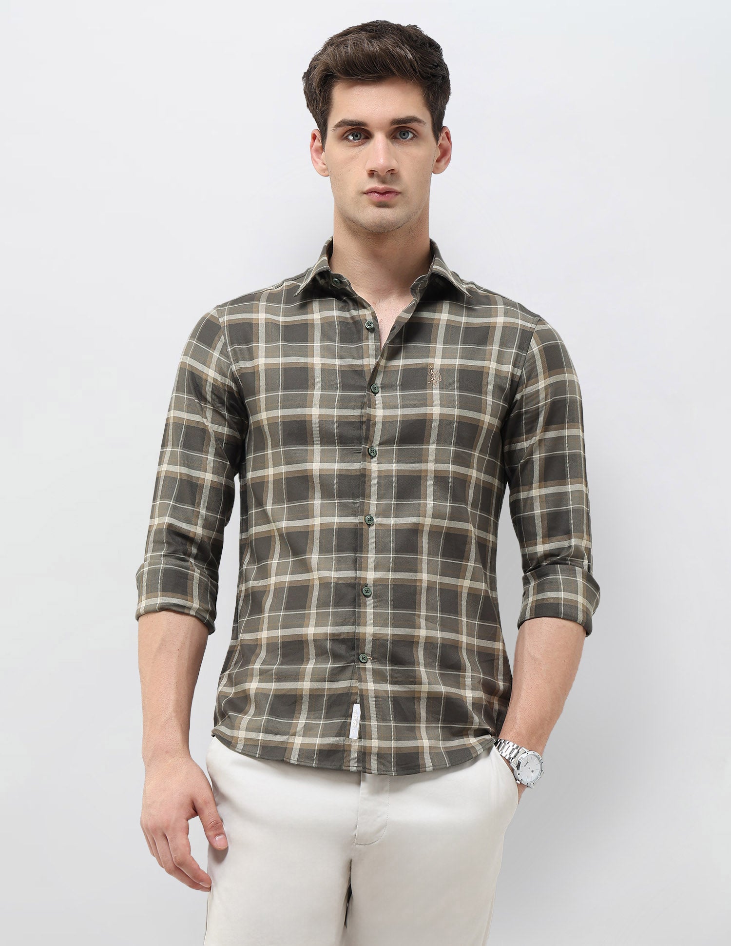 Tartan Checked Twill Shirt