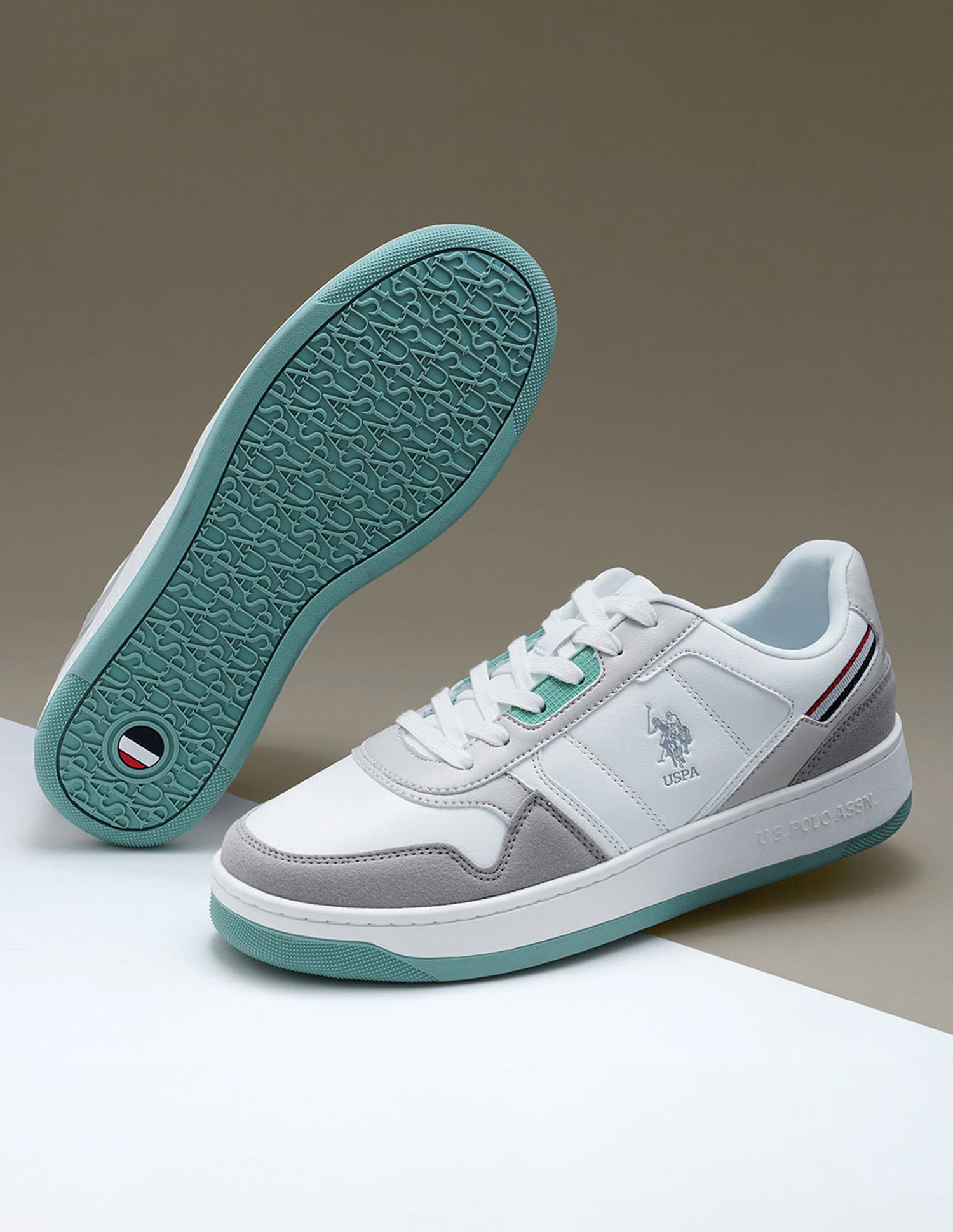Men Joas 3.0 Colourblocked Sneakers Grey - U.S. Polo Assn. India | Large