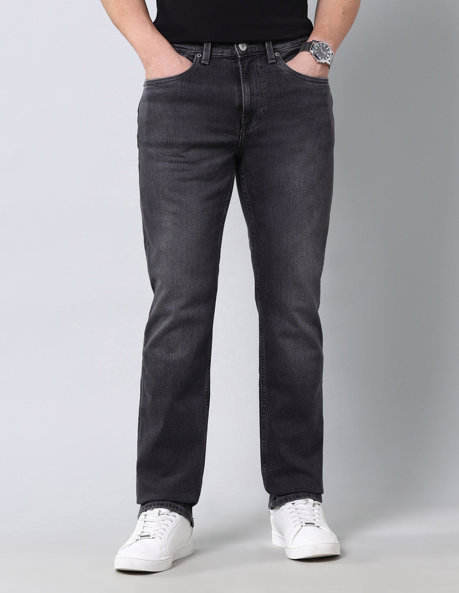 Harold Slim Straight Fit Vintage Jeans Black - U.S. Polo Assn. India | Large