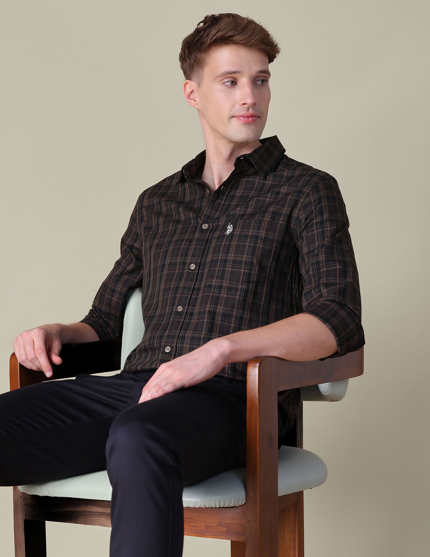 Tartan Checked Tailored Fit Shirt