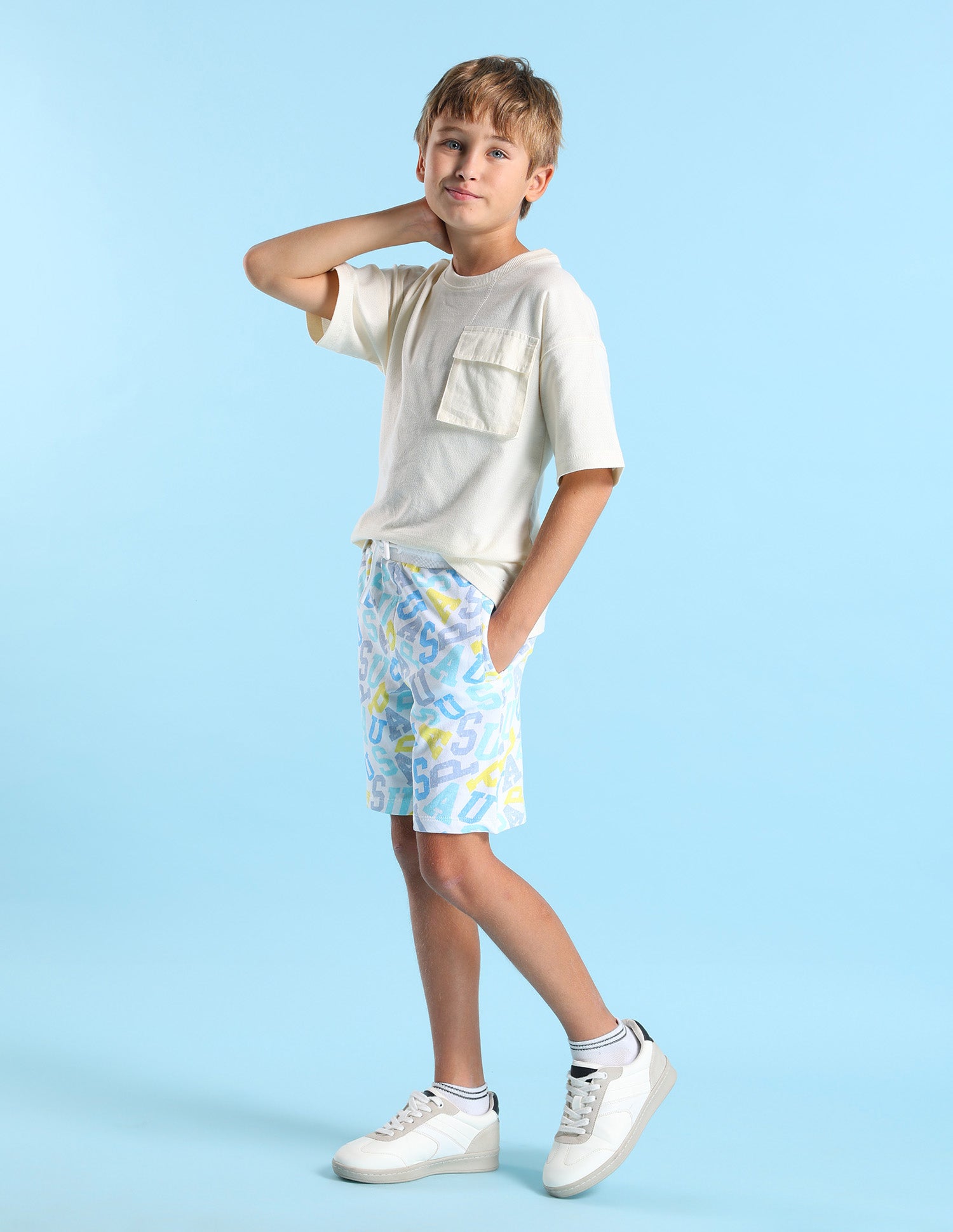 Boys Brand Printed Shorts