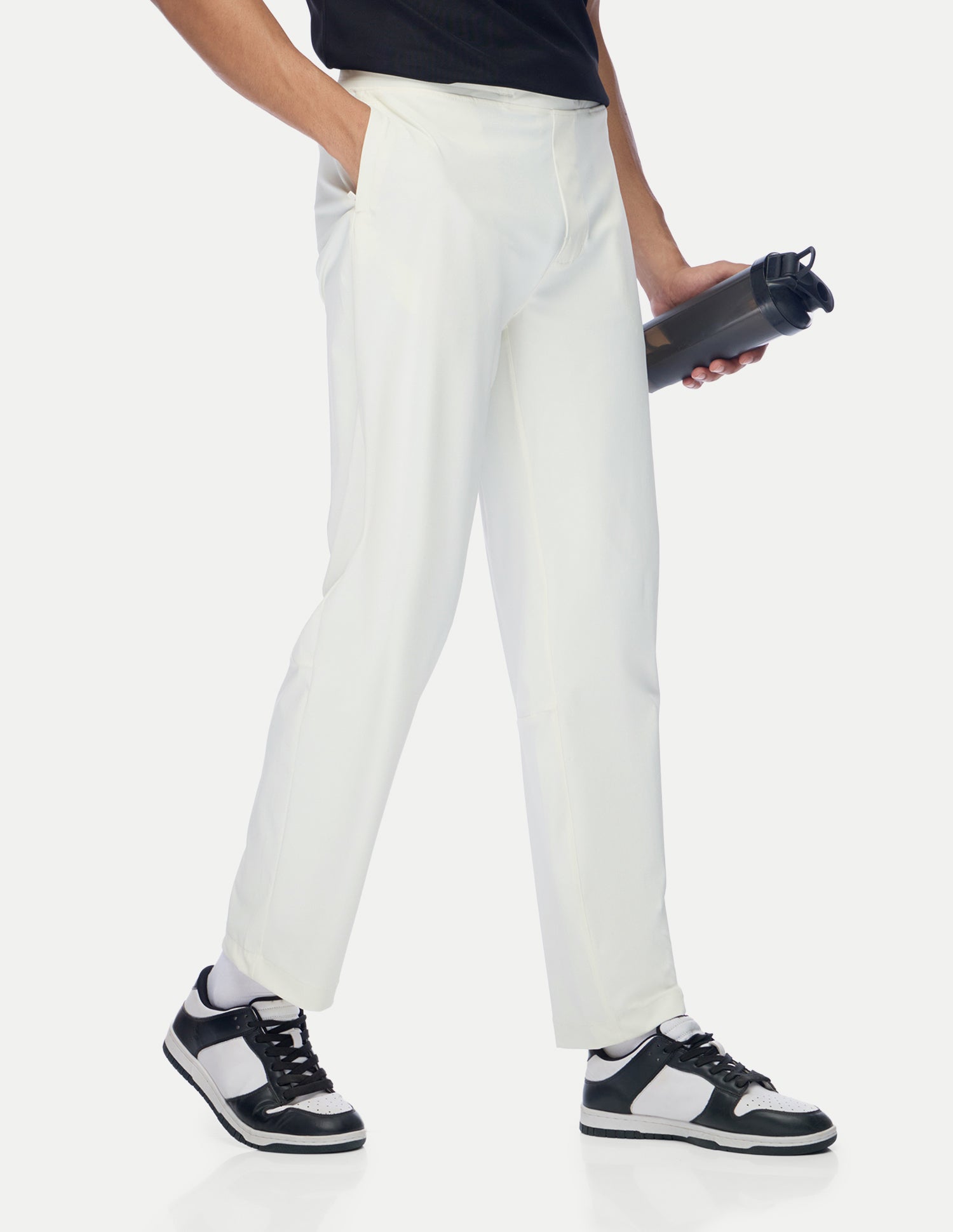 Mid Rise Regular Fit Active Track Pants White - U.S. Polo Assn. India | Large