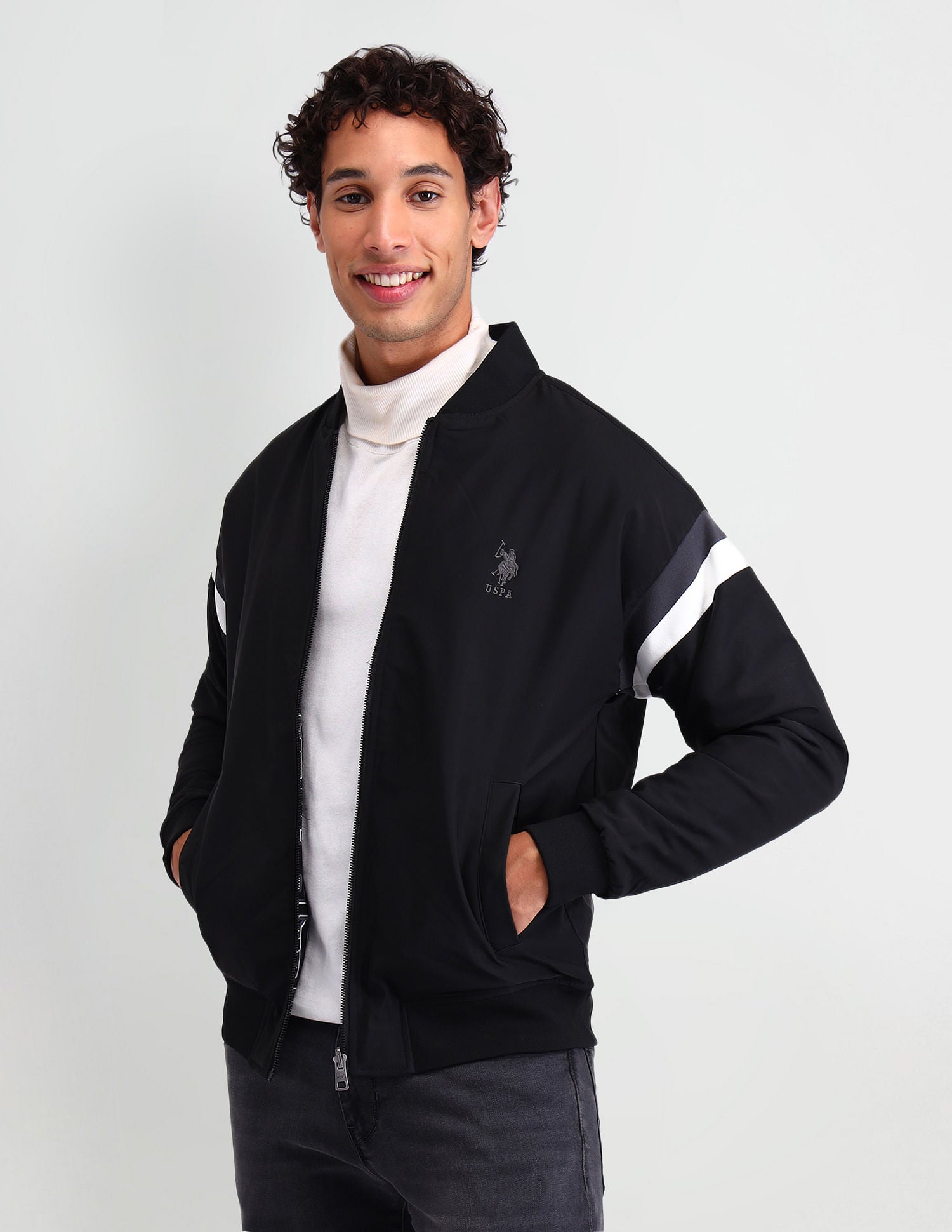 Reversible Regular Fit Bomber Jacket