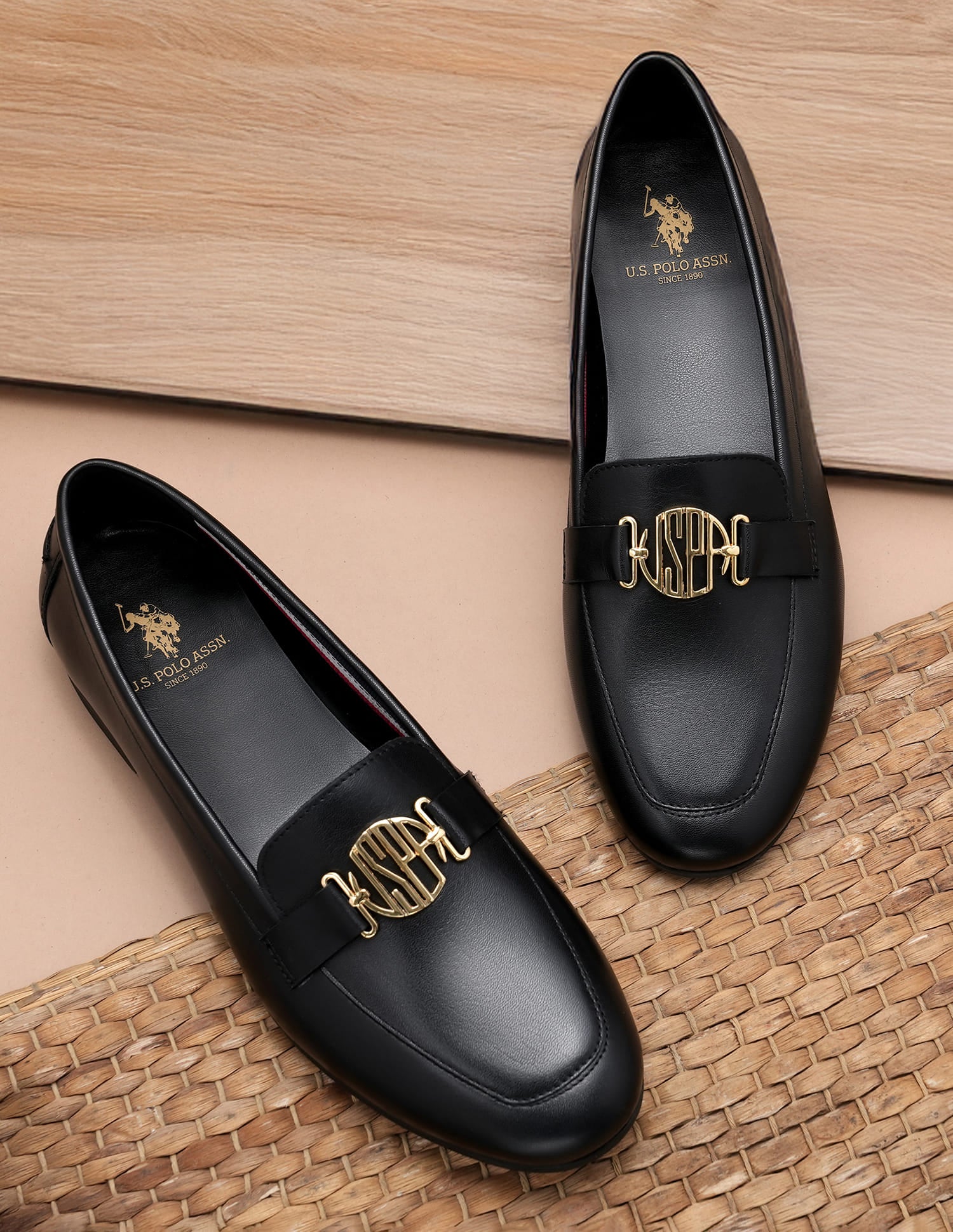 Holly Black Loafers Black - U.S. Polo Assn. India | Large