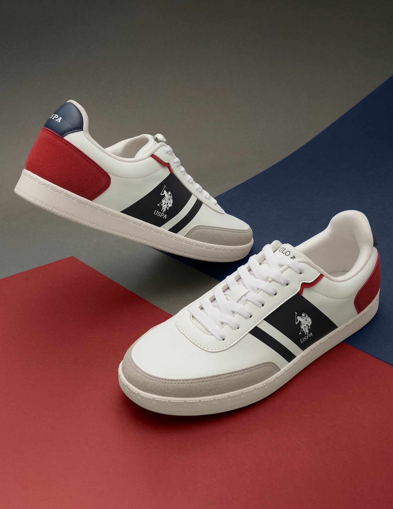 Men Hilton 2.0 Colourblocked Sneakers Multi3 - U.S. Polo Assn. India | Large