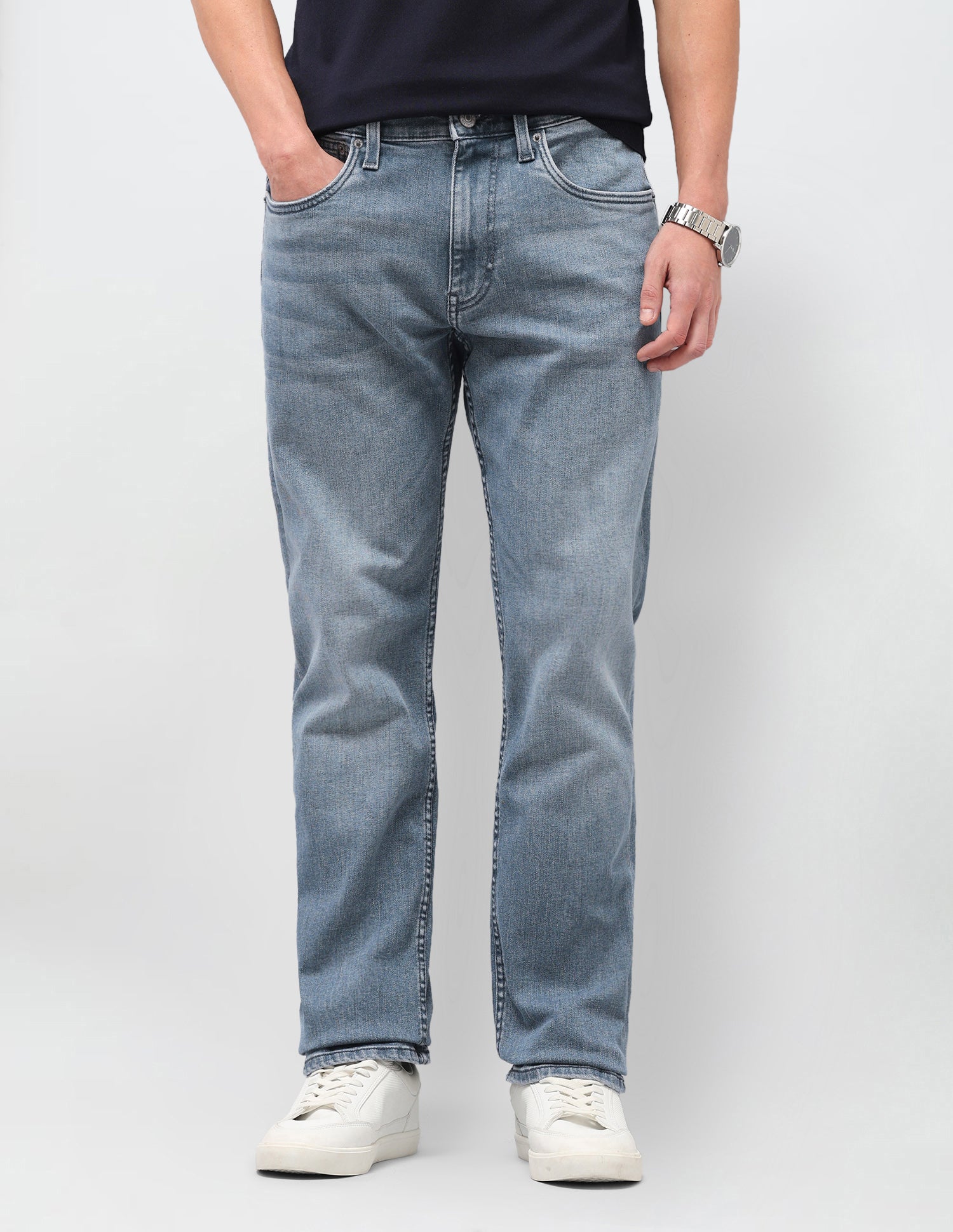 Harold Slim Straight Fit Blue Jeans