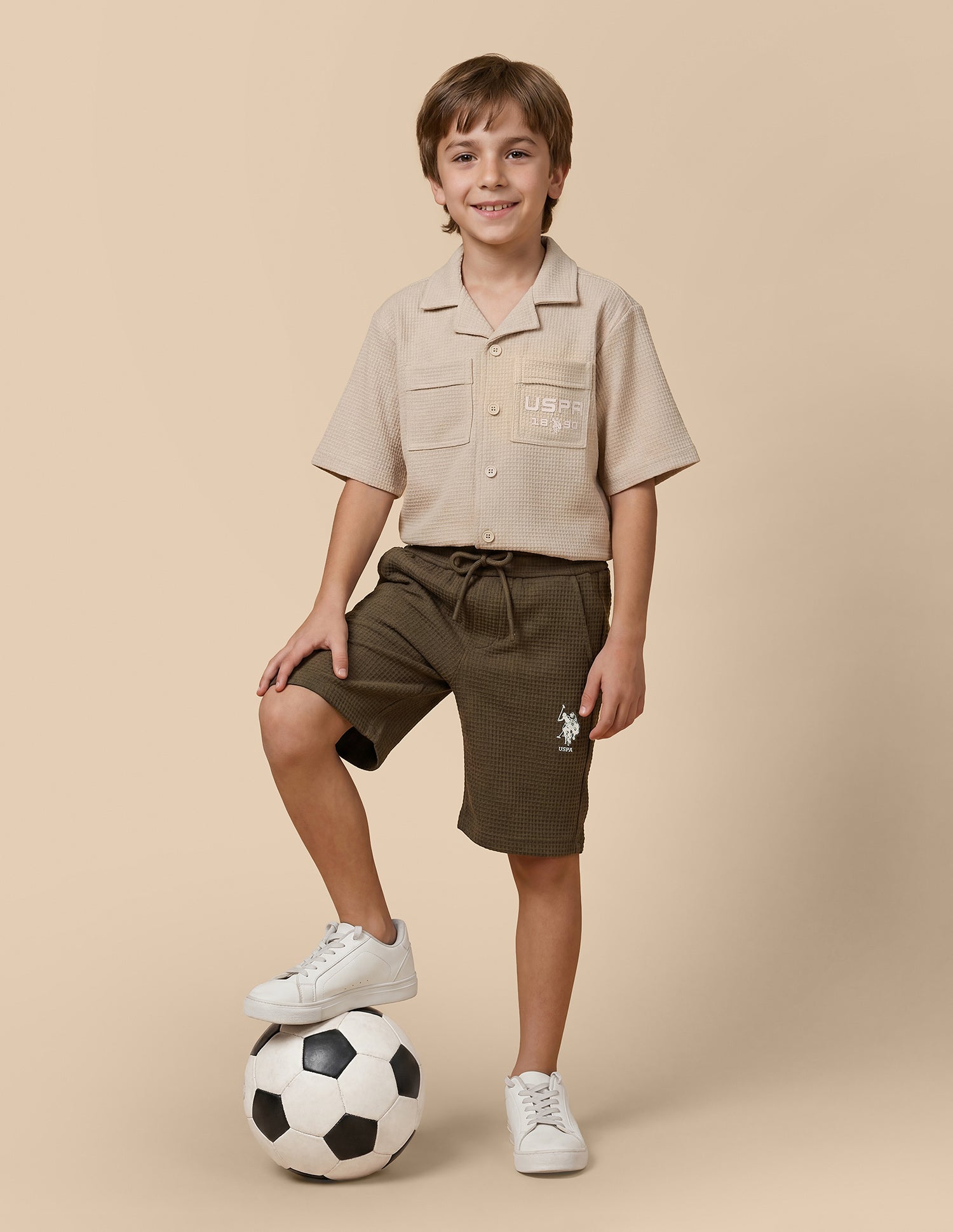 Textured Regular Fit Shorts