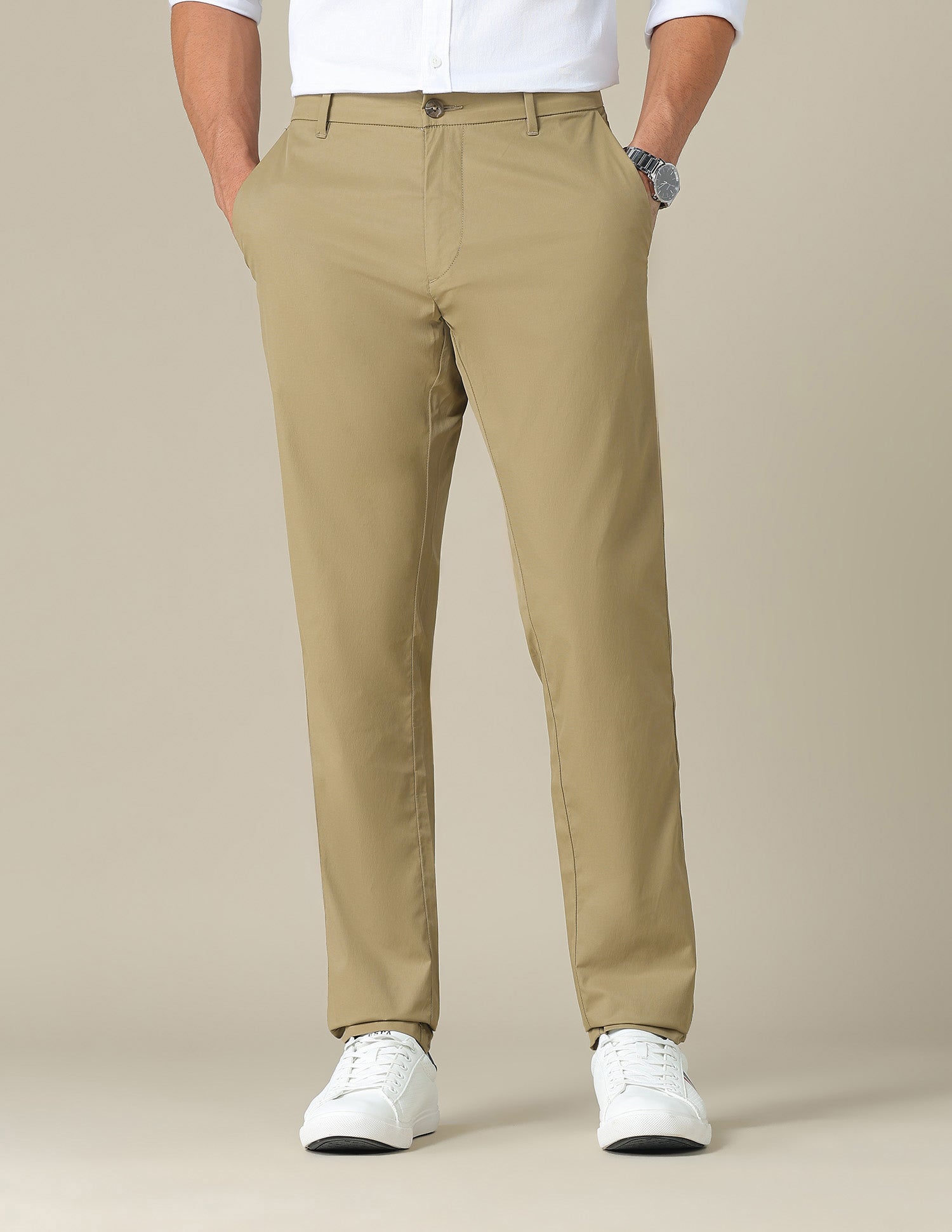 Austin Slim Fit Mid Rise Trousers