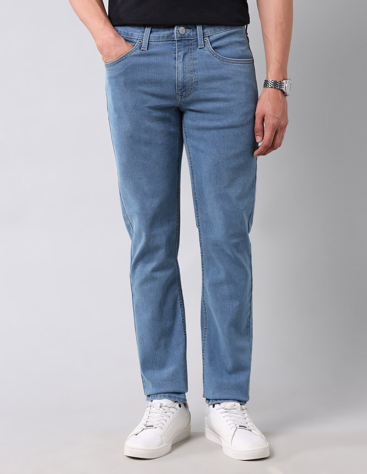 Regallo Skinny Fit Blue Jeans Light Wash - U.S. Polo Assn. India | Large