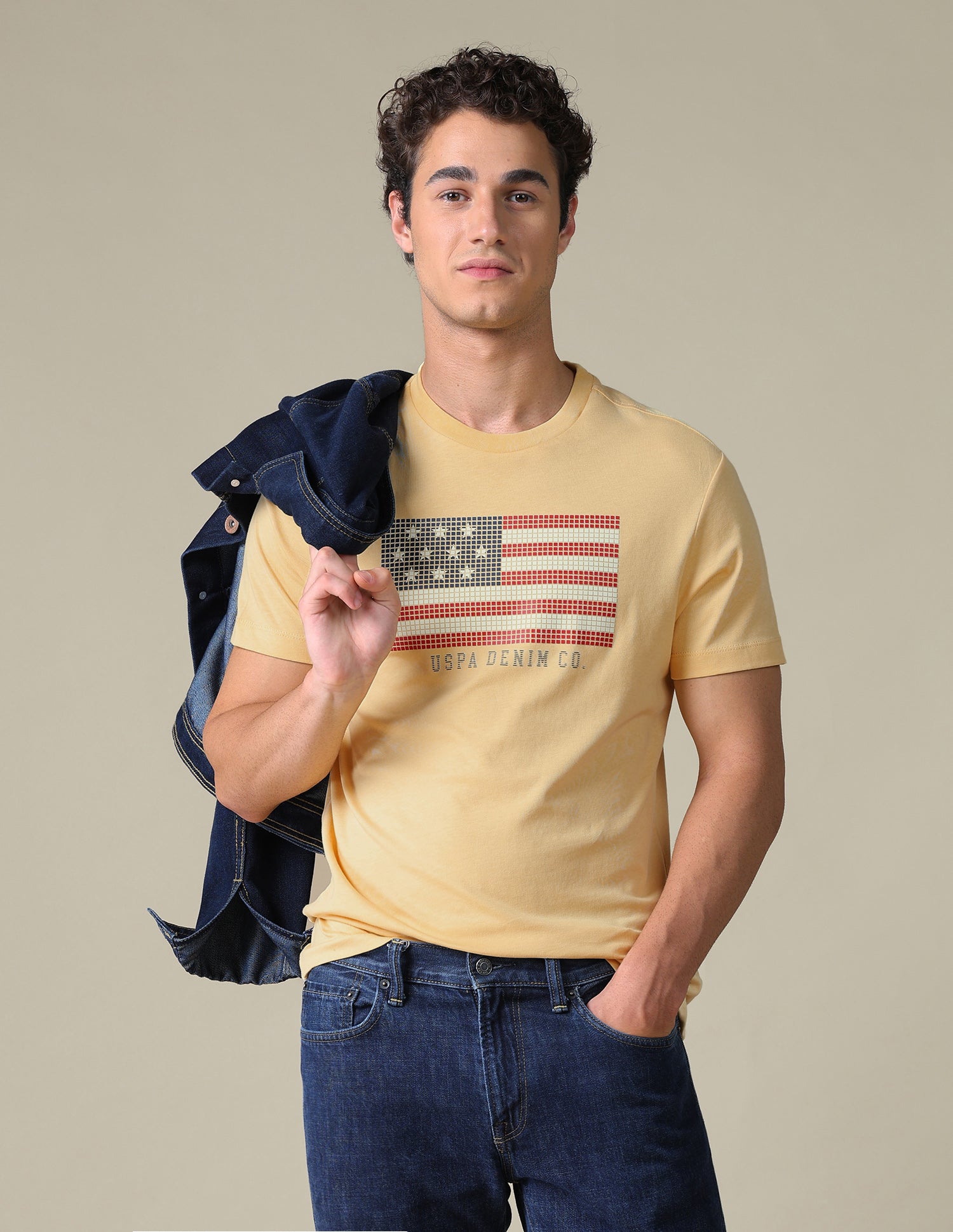 Graphic Brand Printed Slim Fit T-Shirt