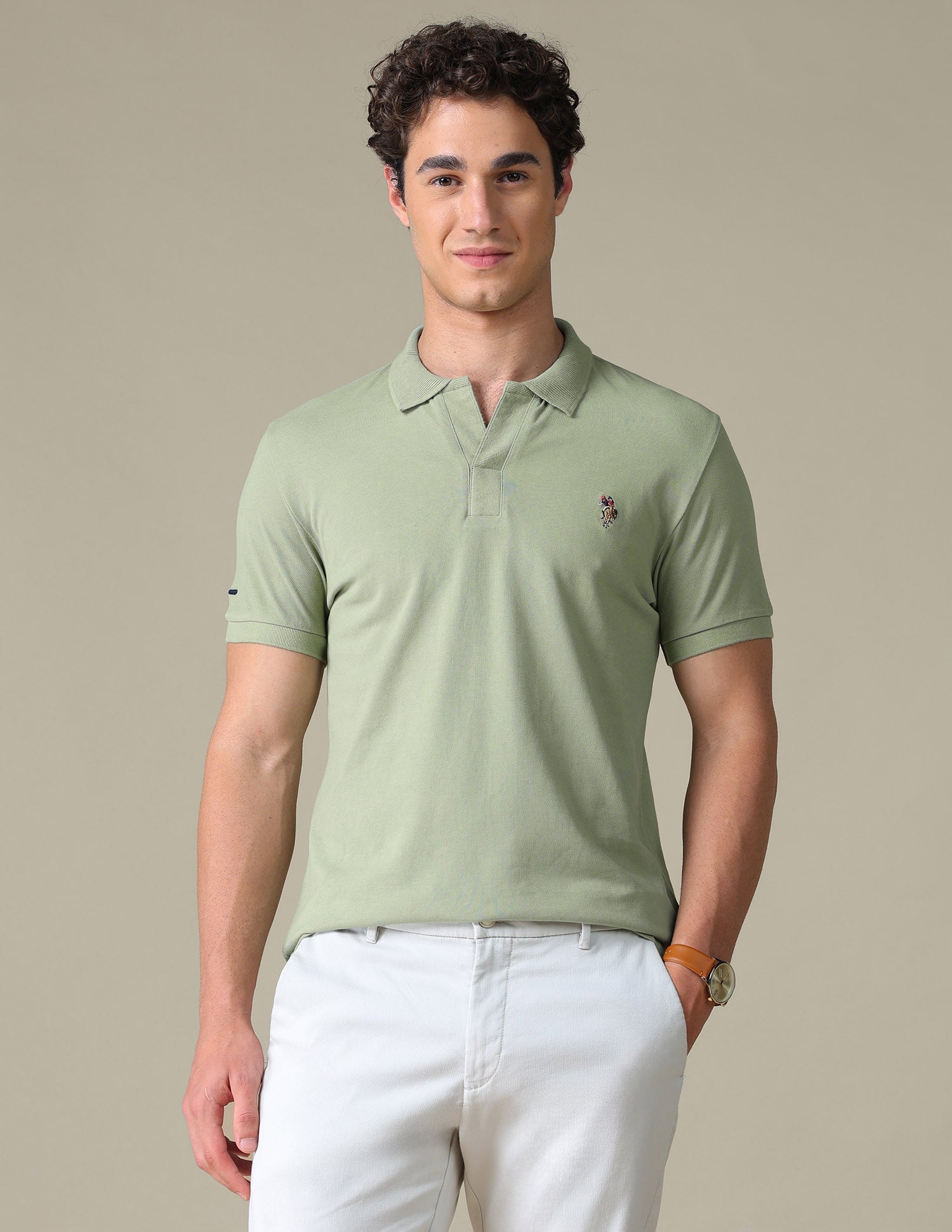 Solid Regular Fit Polo Shirt