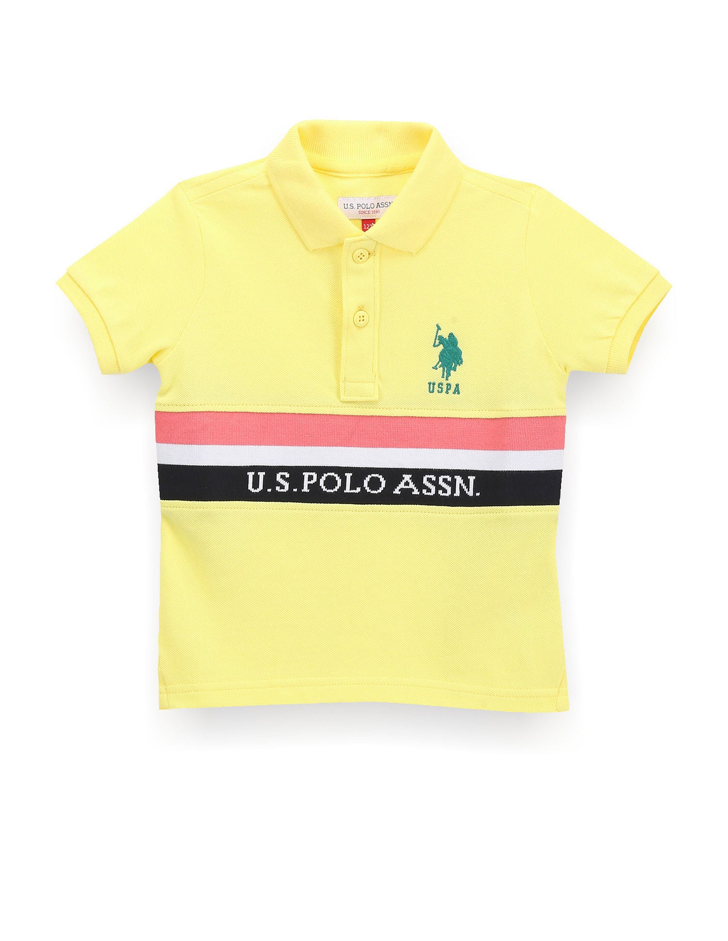 Boys Brand Tape Polo Shirt