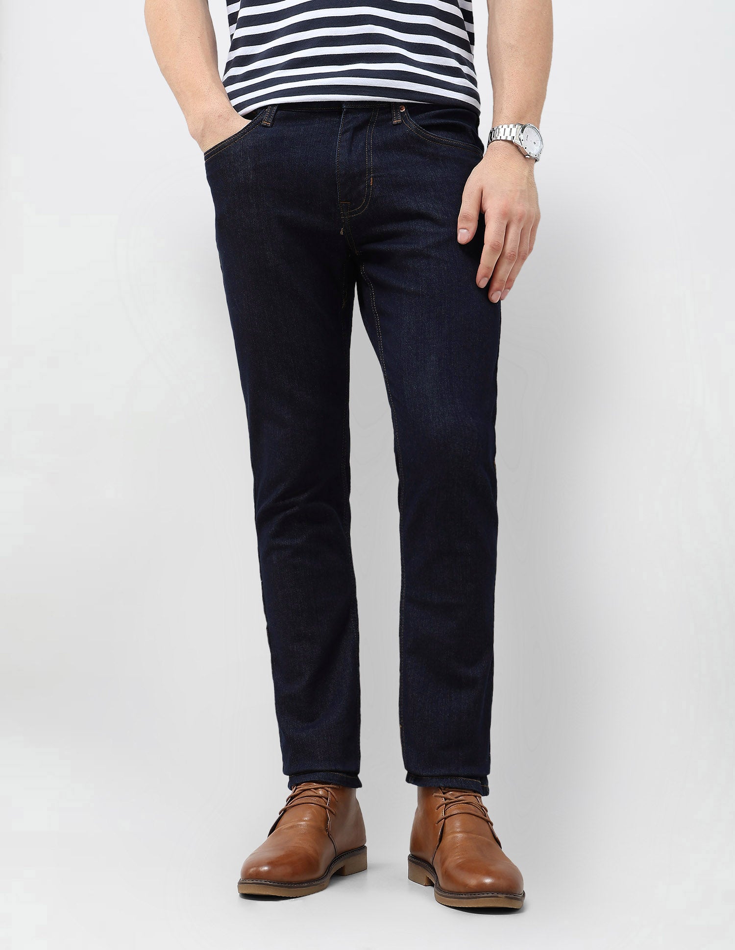 Brandon Slim Tapered Fit Mid Rise Jeans