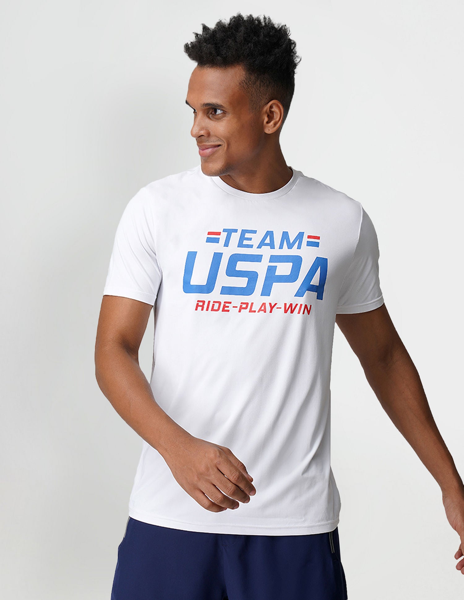 Brand Print Crew Neck I713 Lounge T-Shirt - Pack Of 1 White - U.S. POLO ASSN. | Large