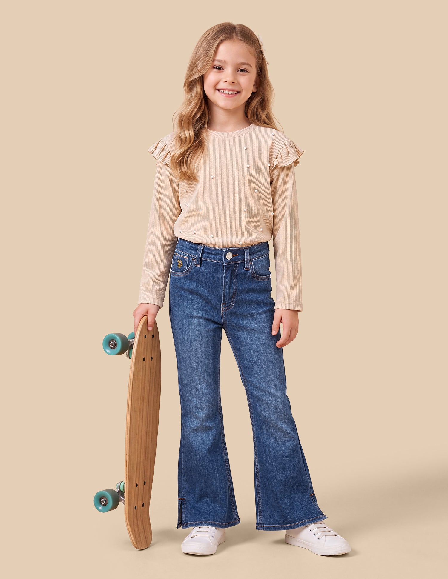 Bootcut Fit Blue Jeans Blue - U.S. Polo Assn. India | Large
