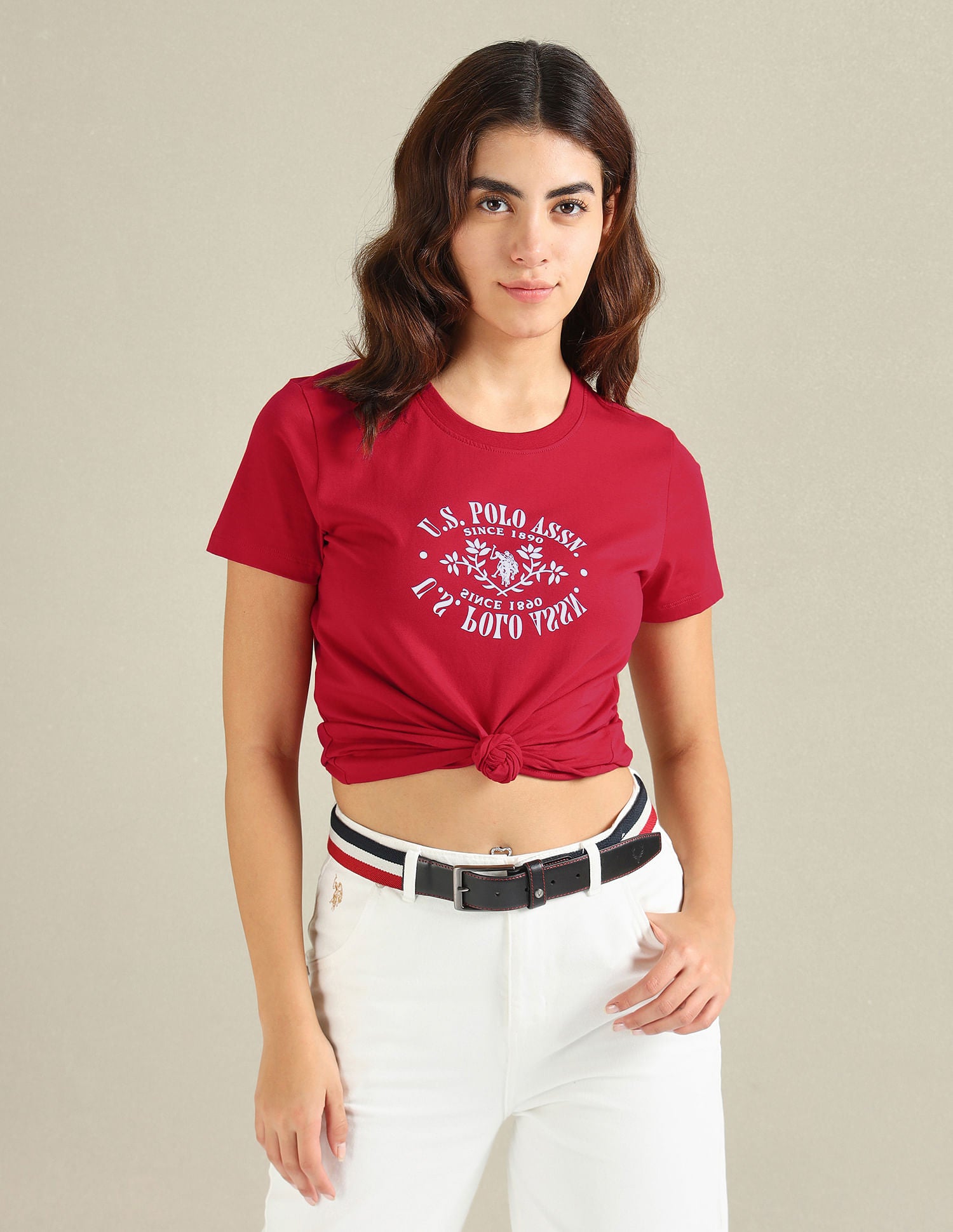 Pure Cotton Brand Print T-Shirt