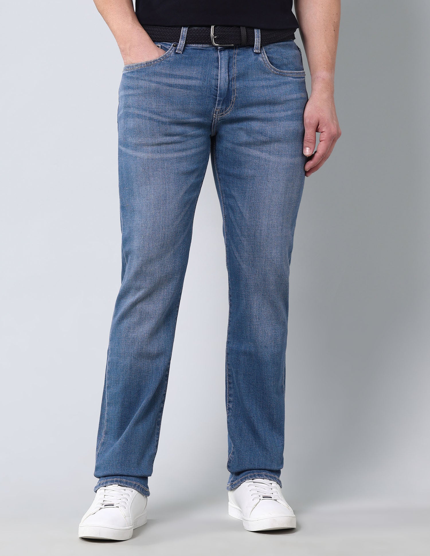 Mid Rise Harold Slim Straight Fit Jeans Blue - U.S. Polo Assn. India | Large