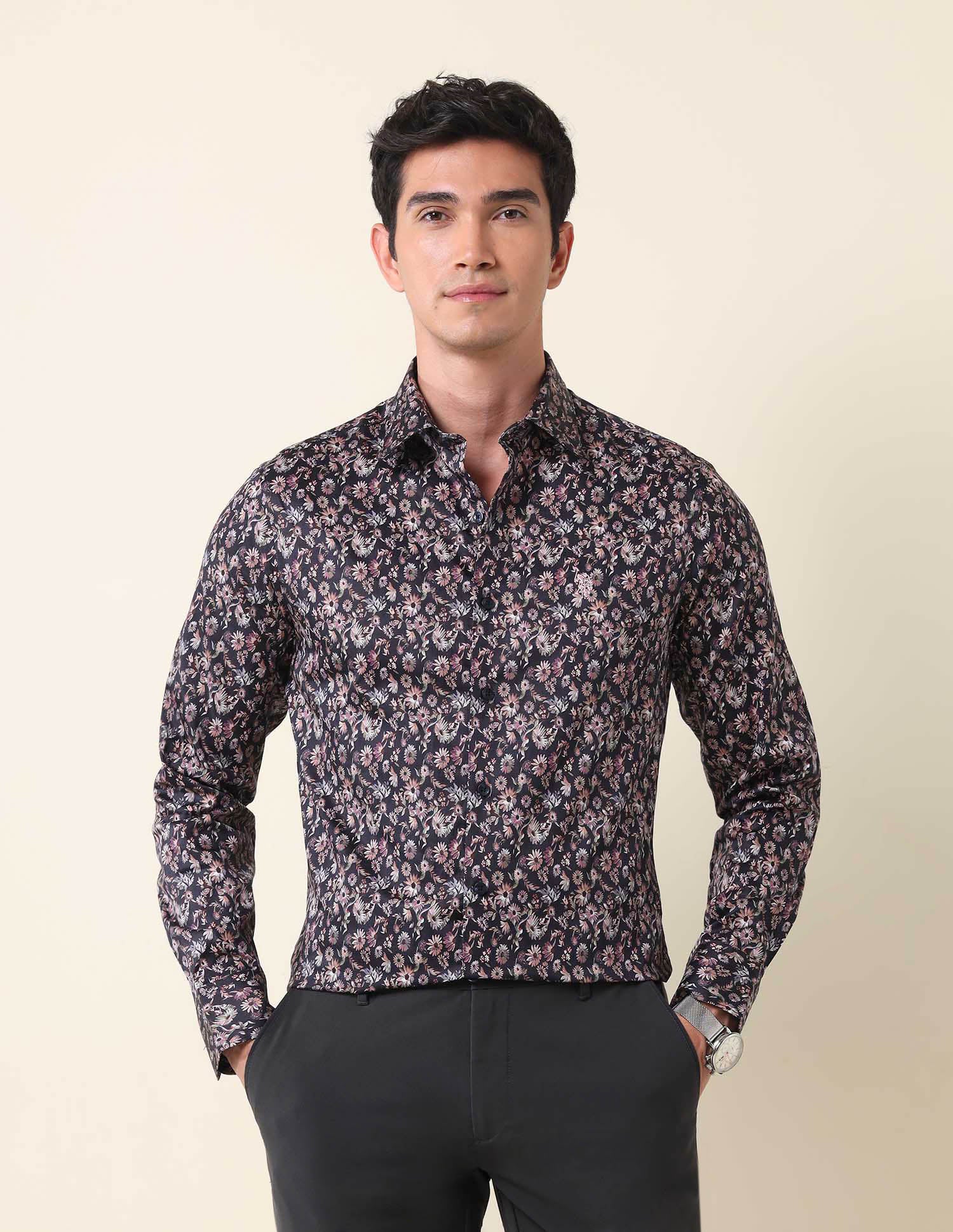 Floral Printed Tailored Fit Shirt