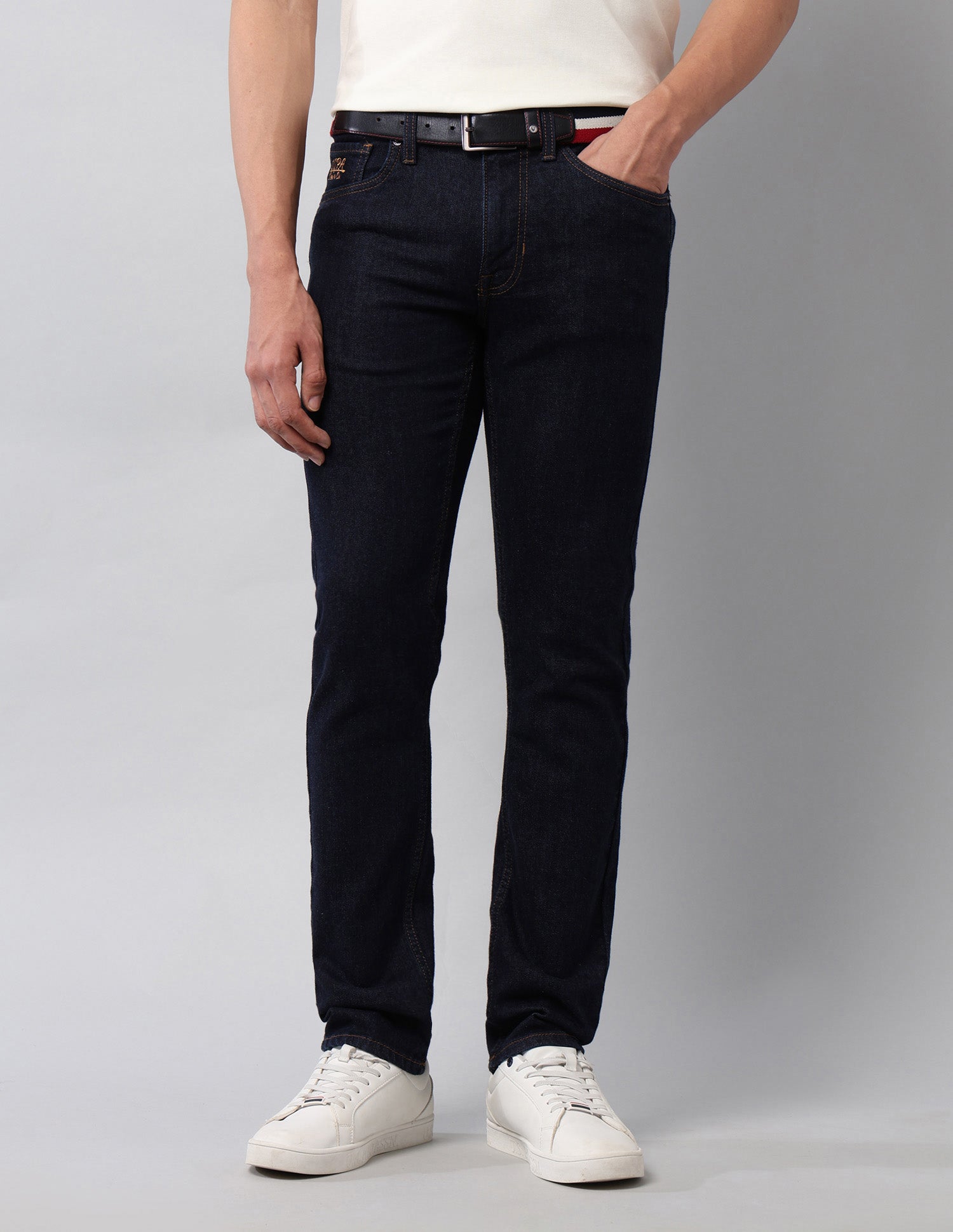 Regallo Skinny Fit Blue Jeans Dark Blue - U.S. Polo Assn. India | Large