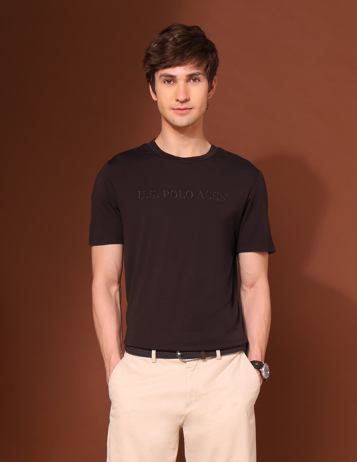 Brand Embroidered Classic T-Shirt
