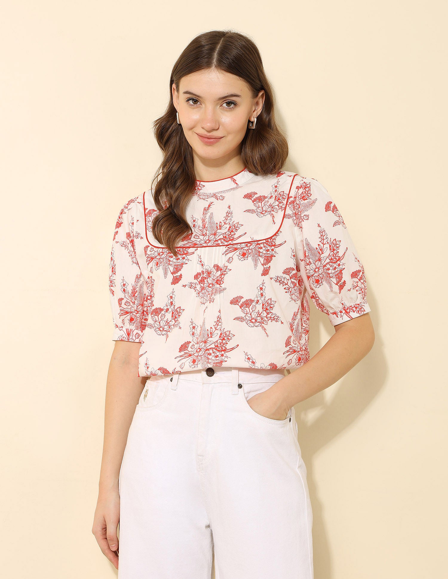 Floral Printed Top Multi-colour - U.S. Polo Assn. India | Large