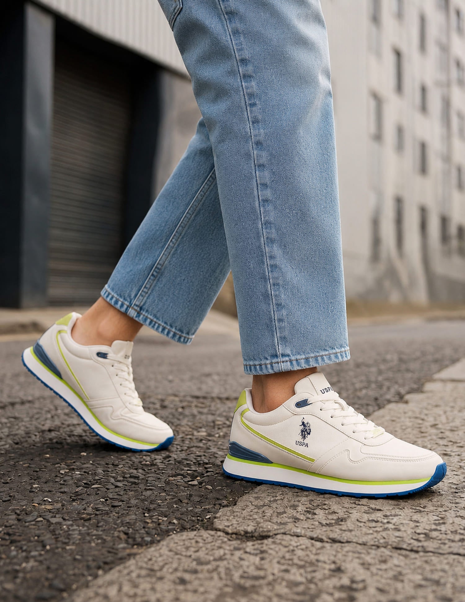 Men Lowen 2.0 Solid Sneakers Off White - U.S. Polo Assn. India | Large