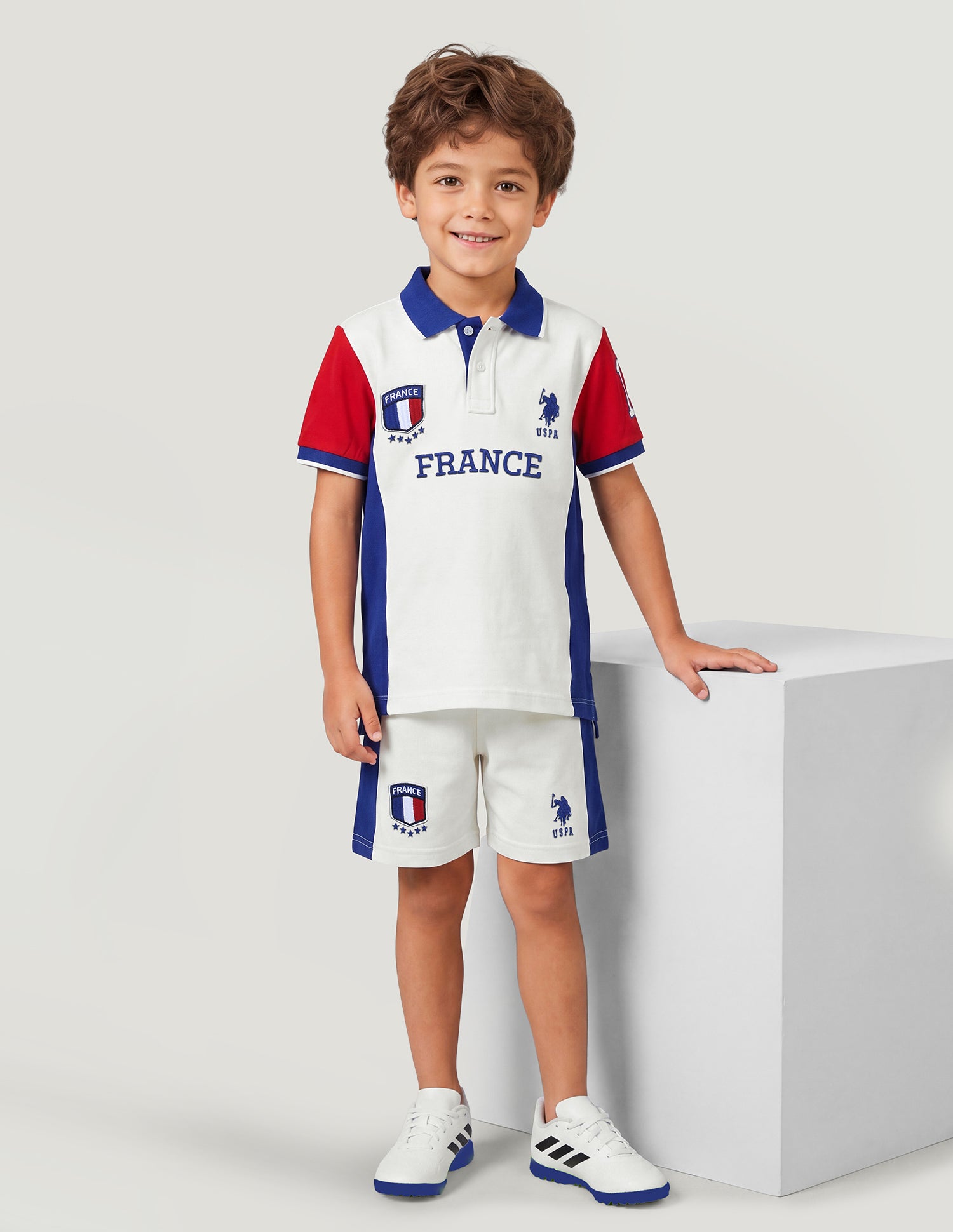 Colourblocked Embroidered Regular Fit Polo Shirt White - U.S. Polo Assn. India | Large
