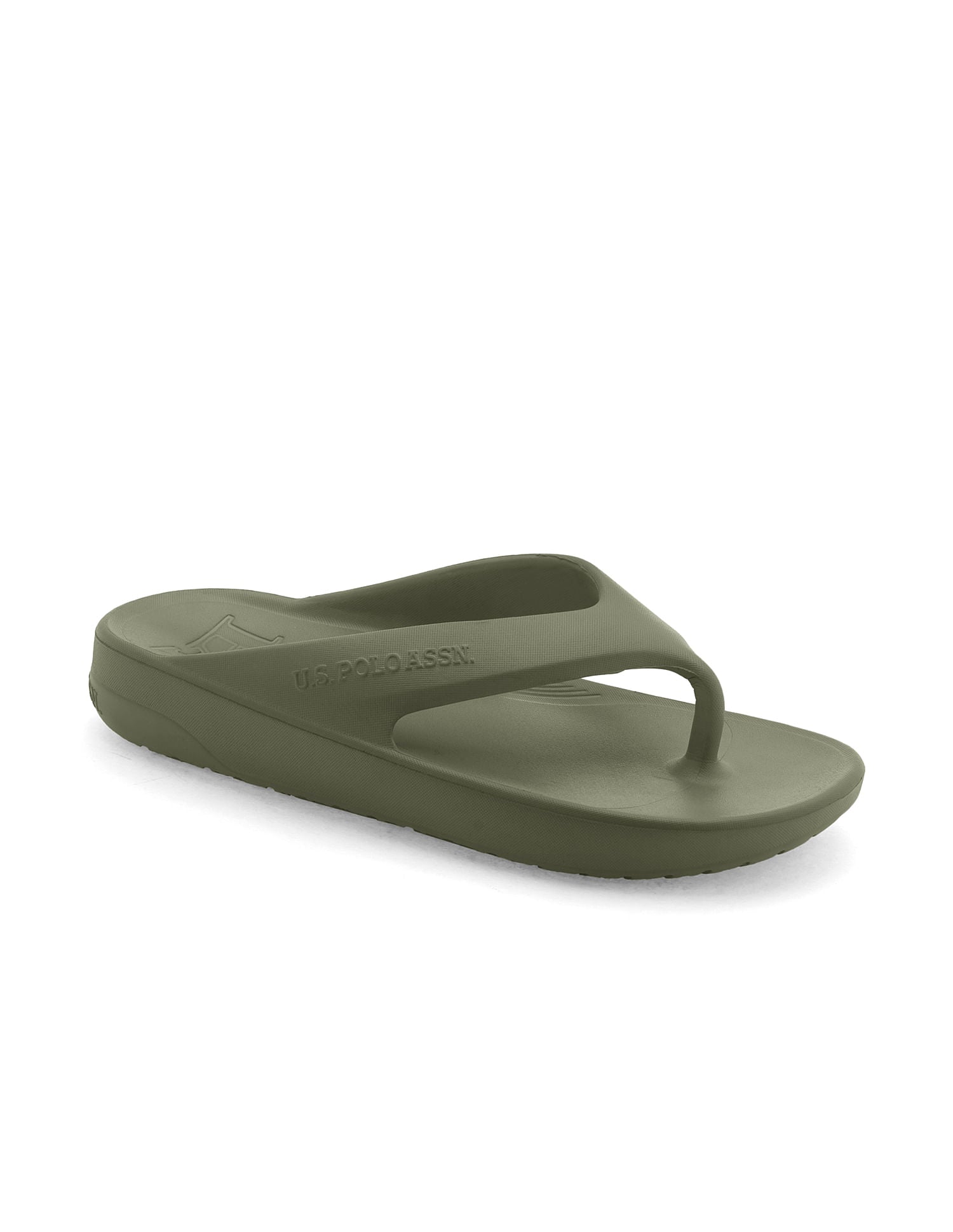 Men Axel Dk. Green Foam Walk Flip Flop Olive - U.S. POLO ASSN. | Large