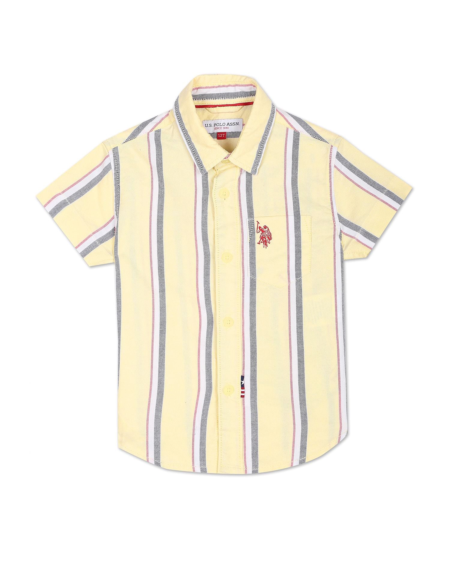 Boys Vertical Stripe Oxford Shirt – U.S. Polo Assn. India