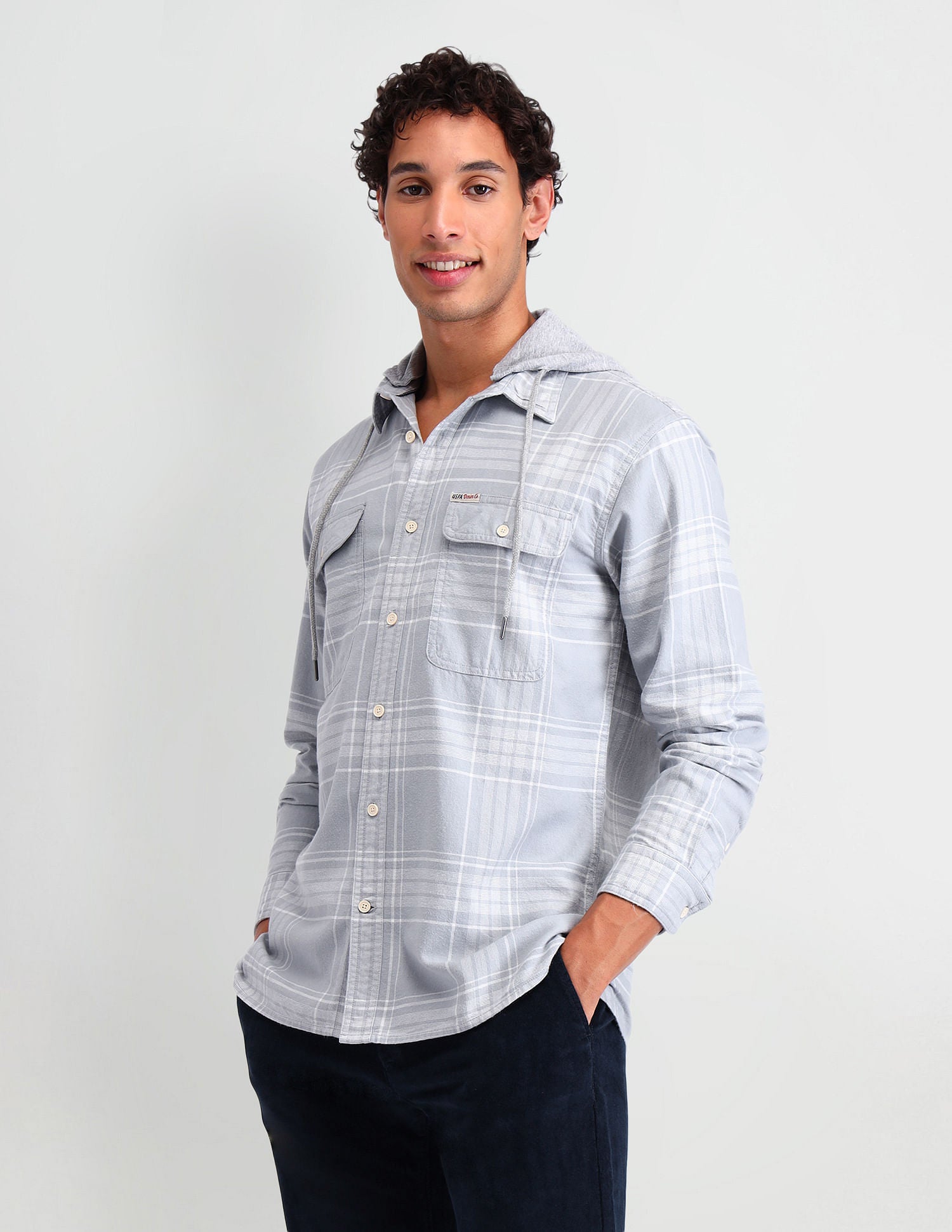 Manhattan Slim Fit Checked Shirt